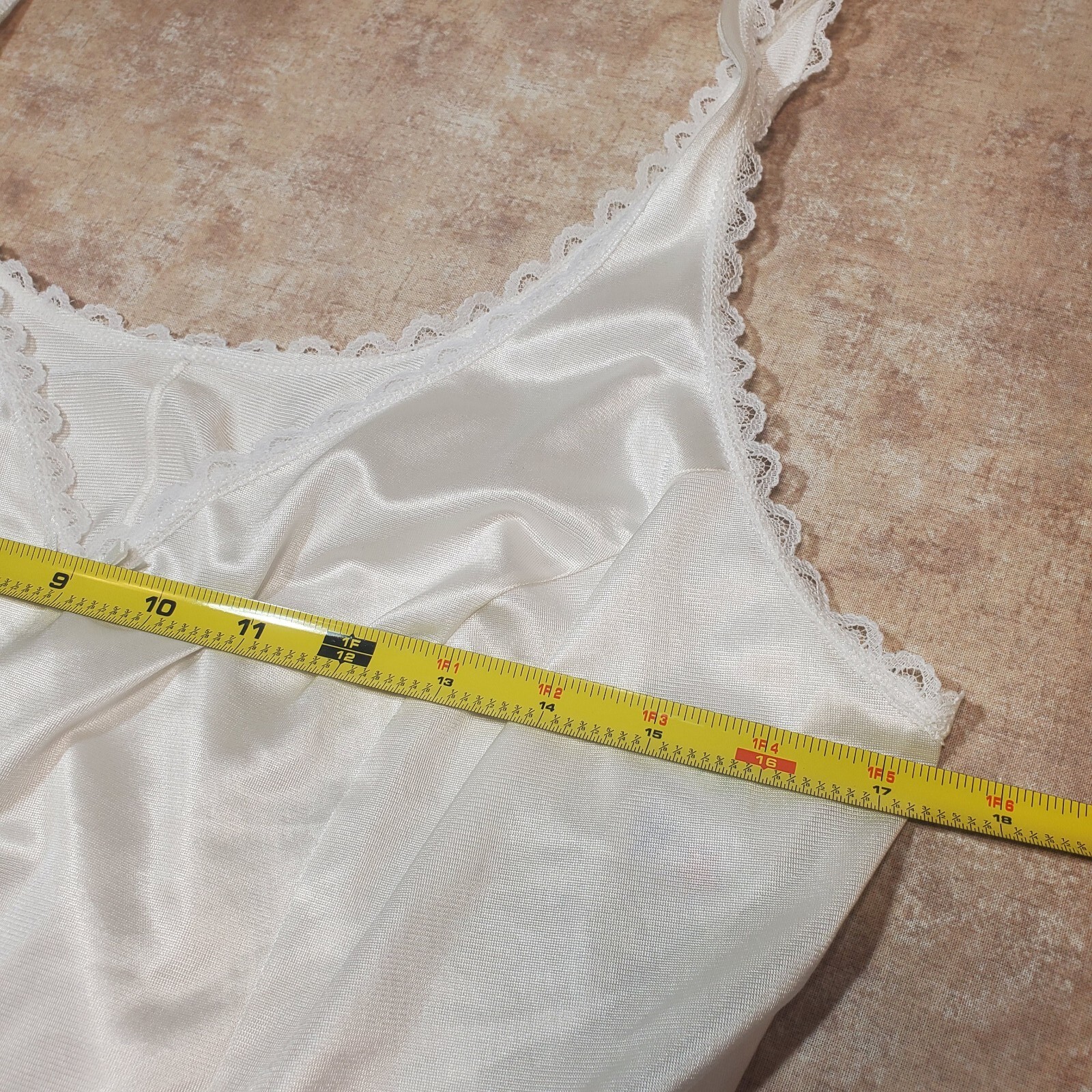 Vintage Sears Antron III Nylon Tank Slip Anti Cling Size 40 Made in USA