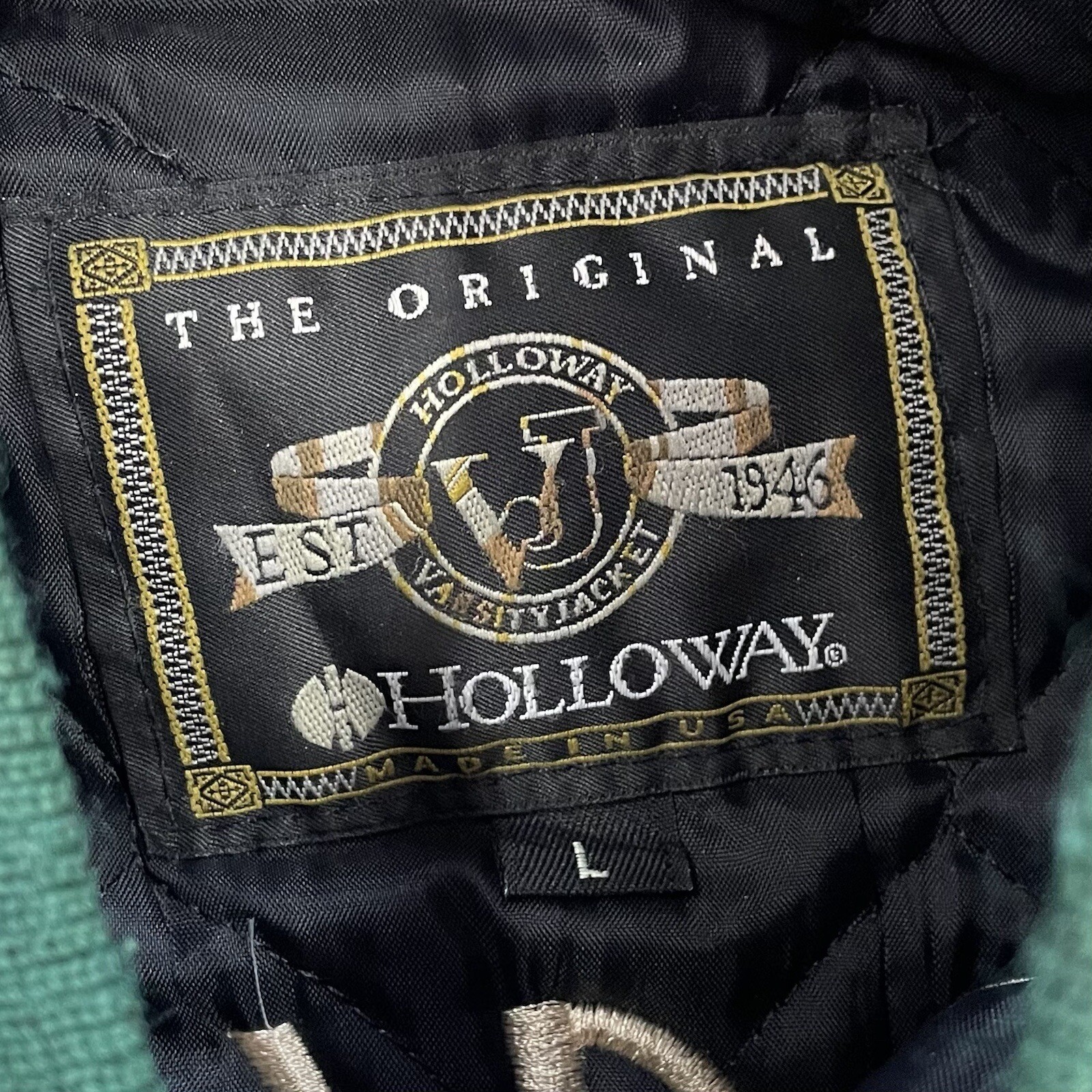 2005 ~ VARSITY Large Green Wool Snap Up Custom VOLLYBALL High School Jacket