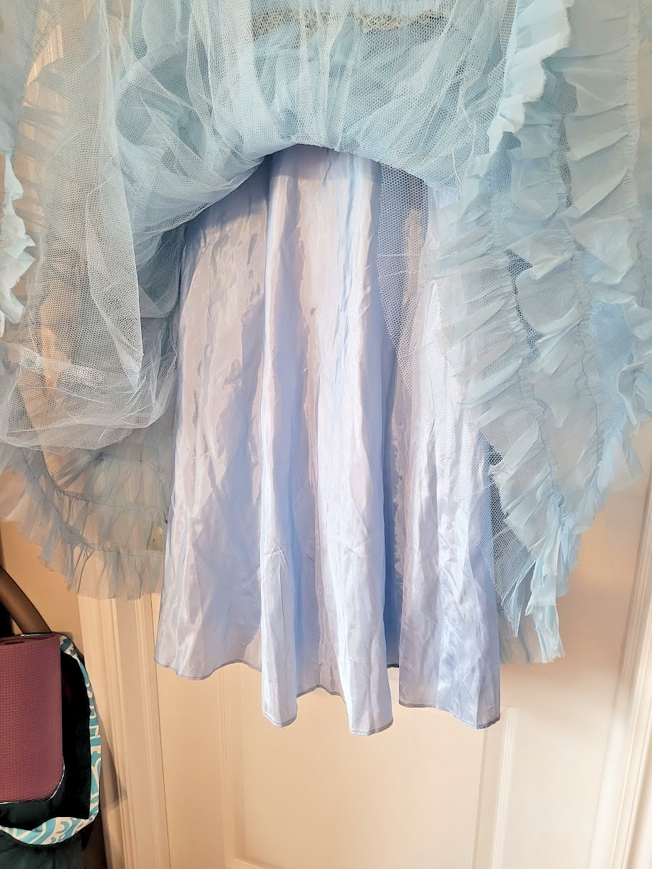Vintage 1950’s Tulle Formal Strapless Dress Prom extra small