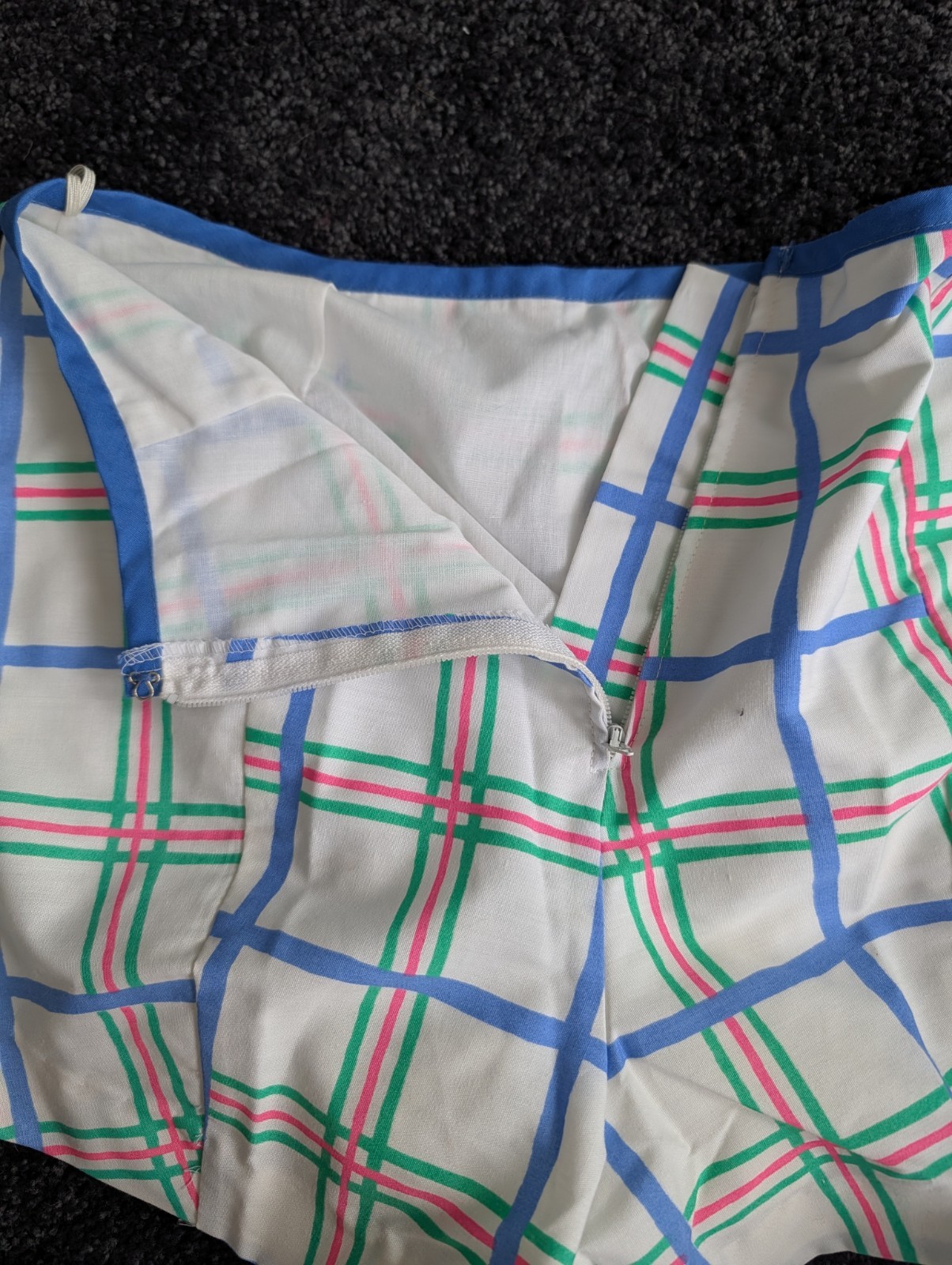 Vintage 70s 80s Sea Waves 2pc Swimsuit Playsuit Beach Retro Pin-Up NOS Resort