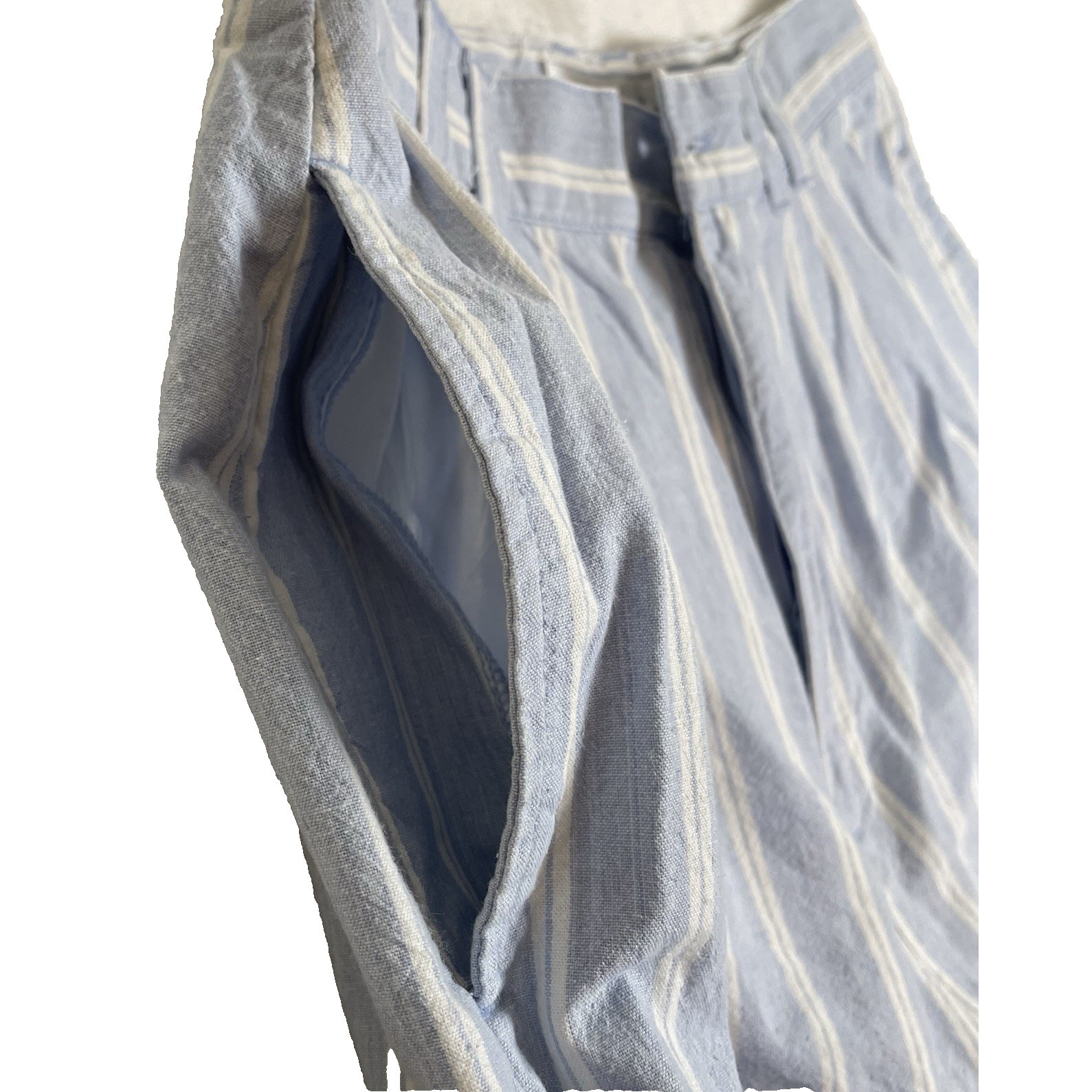 AJ Brandon 80’s Pleated Shorts(13/14) and Shirt(L) Vintage Set Blue and White