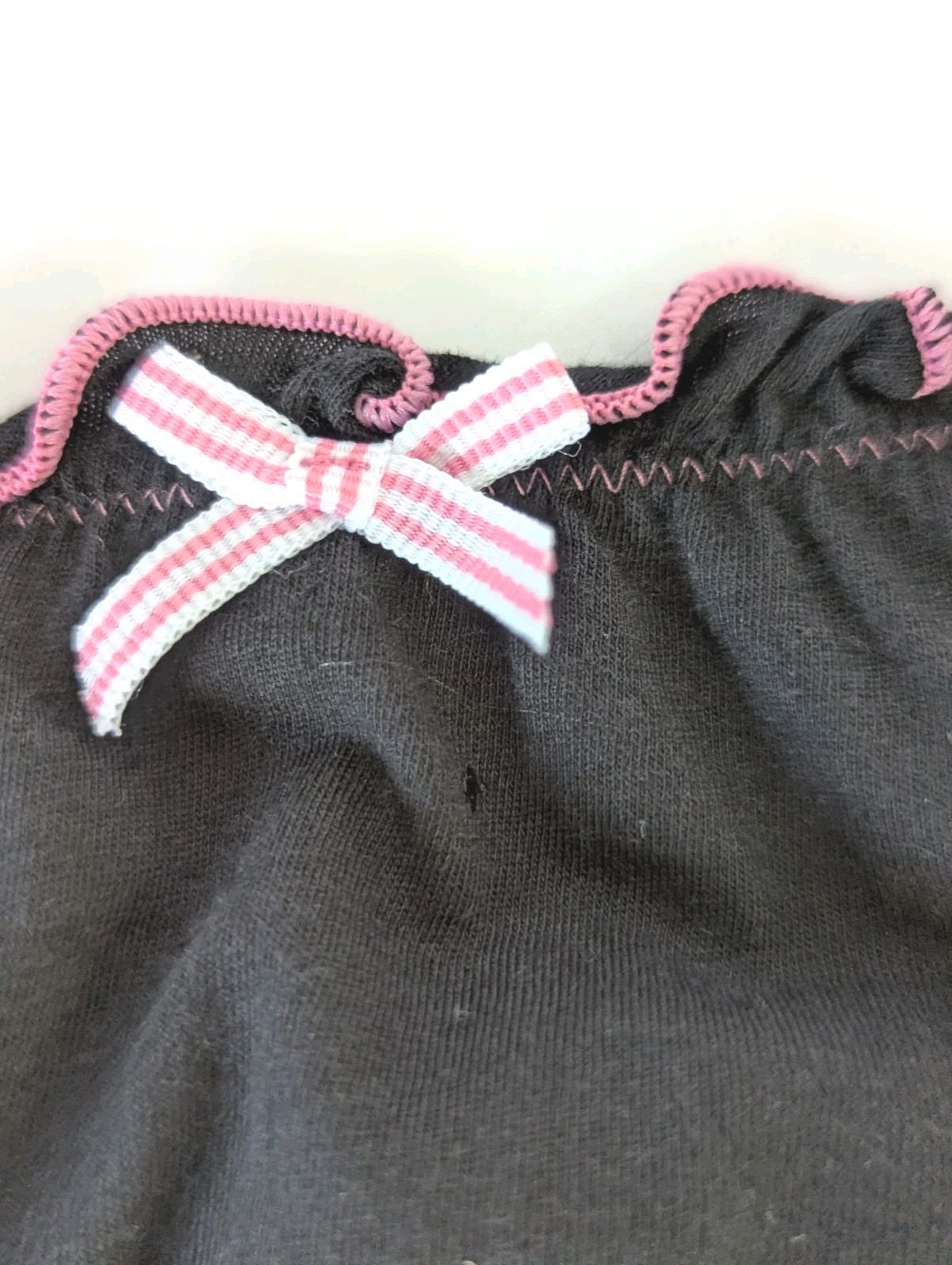 Vintage Victoria Secret Love Pink Hipster Panty Black Extra Low Rise Dog NWT