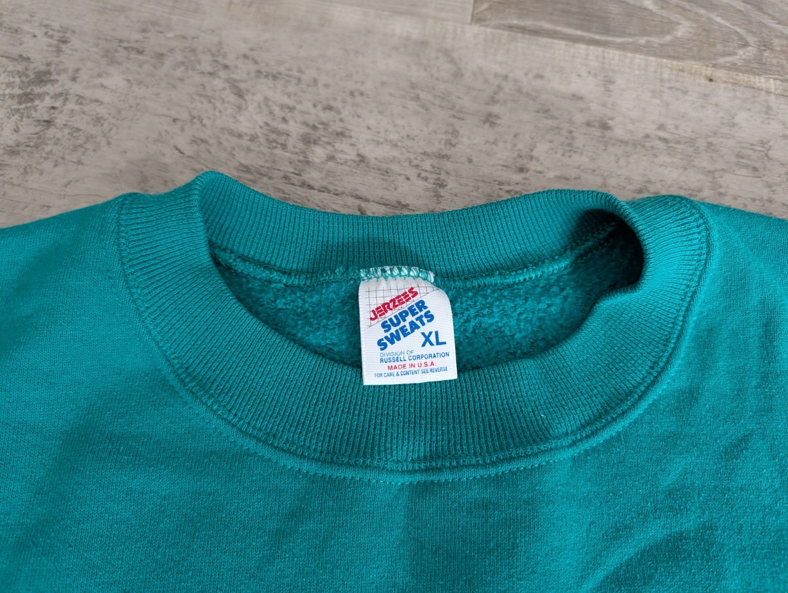 Vtg Jerzees Super Sweats Sweatshirt USA Social Work For The Health Of It XL