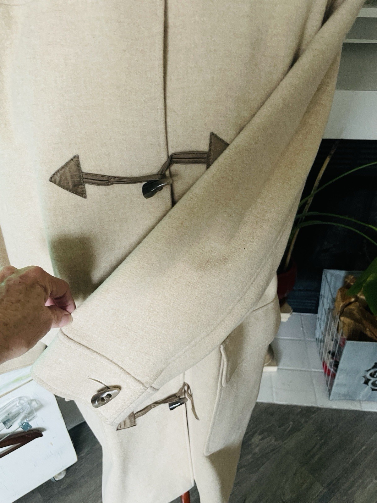 Vintage Jaeger CamelHair Wool Duffle Overcoat Wns12 made Great Britain OldMoney