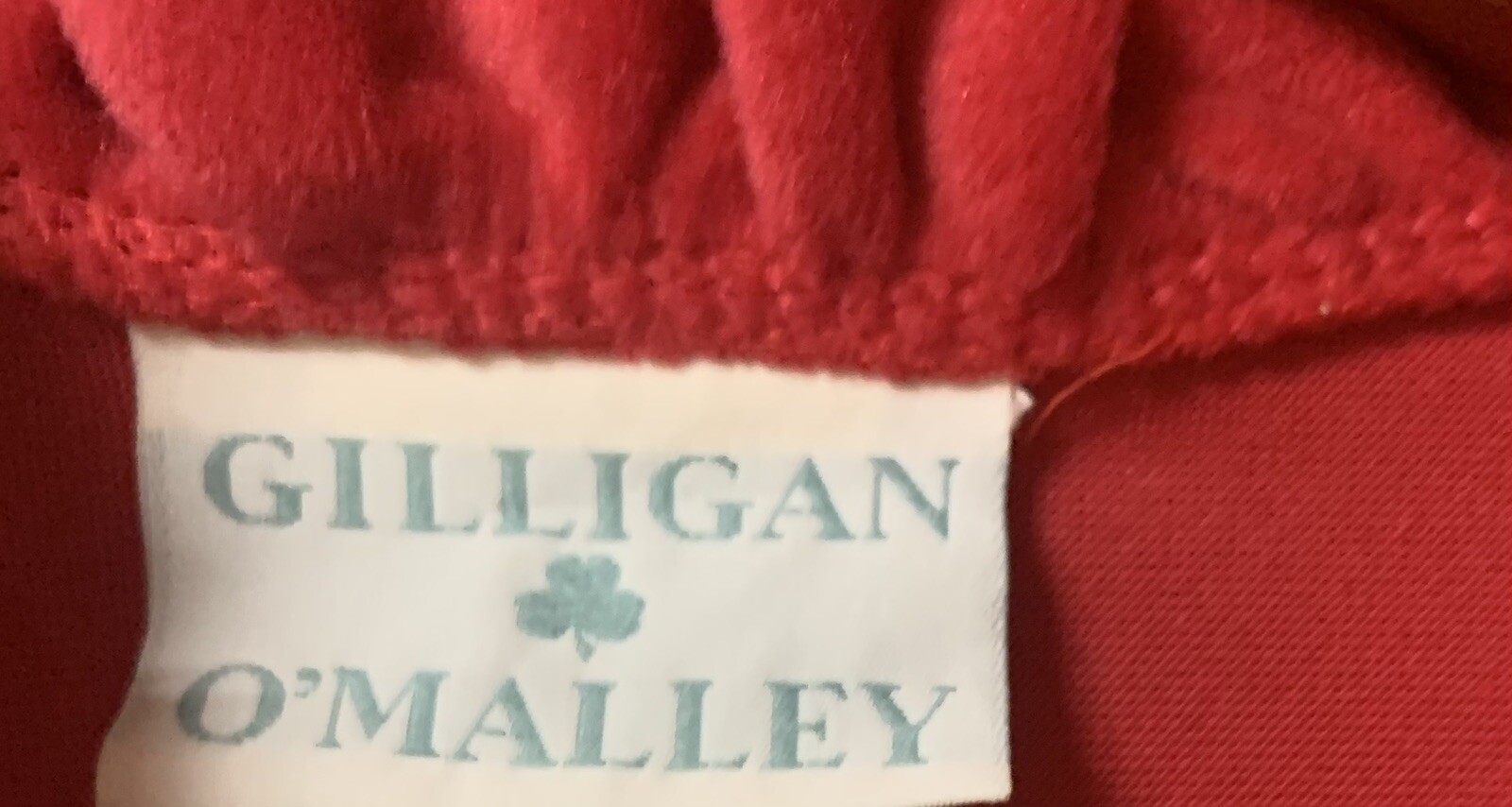 Gilligan O’Malley Velour Zip Red Ruffle Lace Robe Housecoat M 12-14 Made in USA