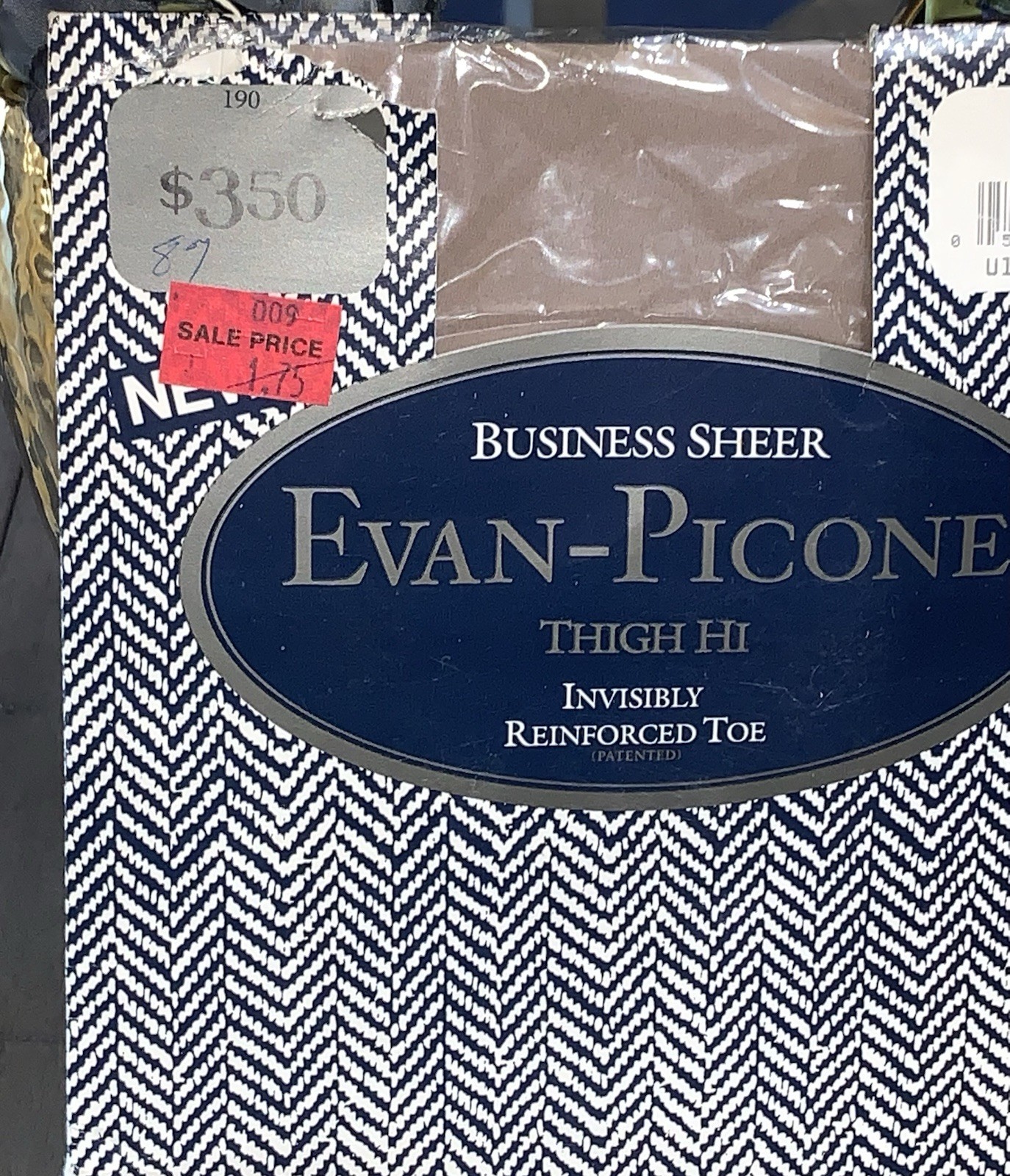 B7 VINTAGE EVAN-PICONE PUDDY LONG THIGH HI STOCKINGS STYLE 190 BUSINESS SHEER