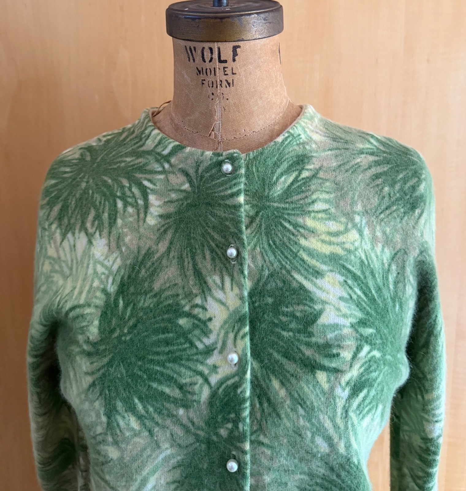 Vintage Edinburgh Angora and Lambswool Cardigan