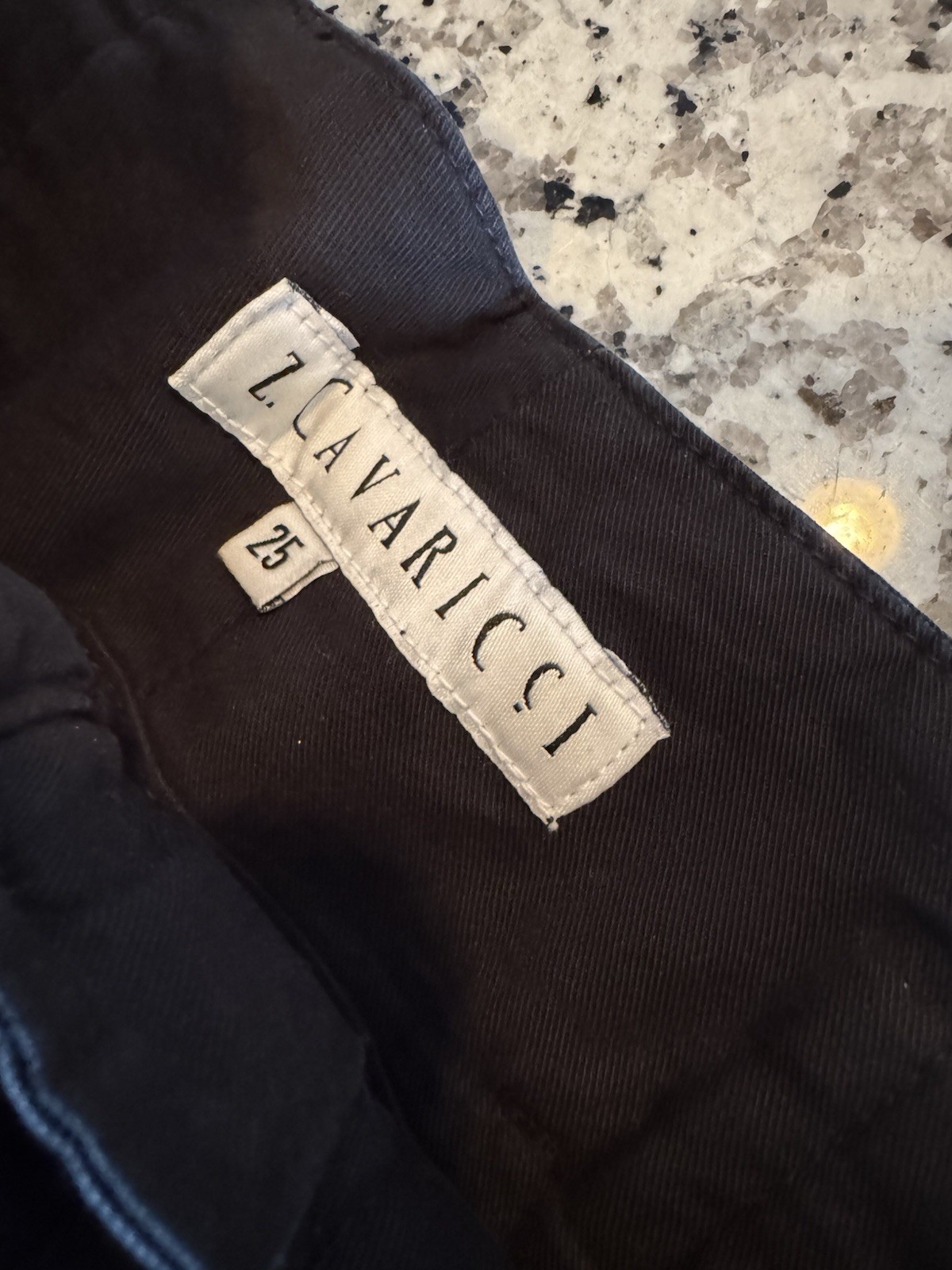 Vintage Z Cavaricci Black Pleated Pants High Rise 100% Cotton USA Size 25