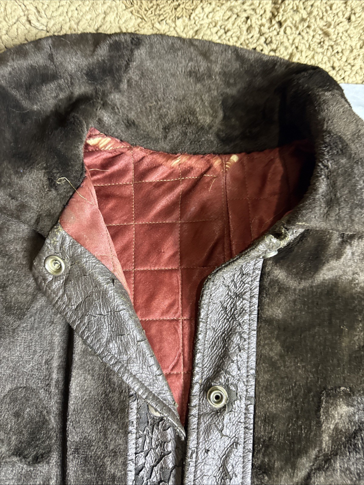 Vintage ILGWU Union Made Fur Poncho Womens Old Hollywood Glam USA Western Rodeo