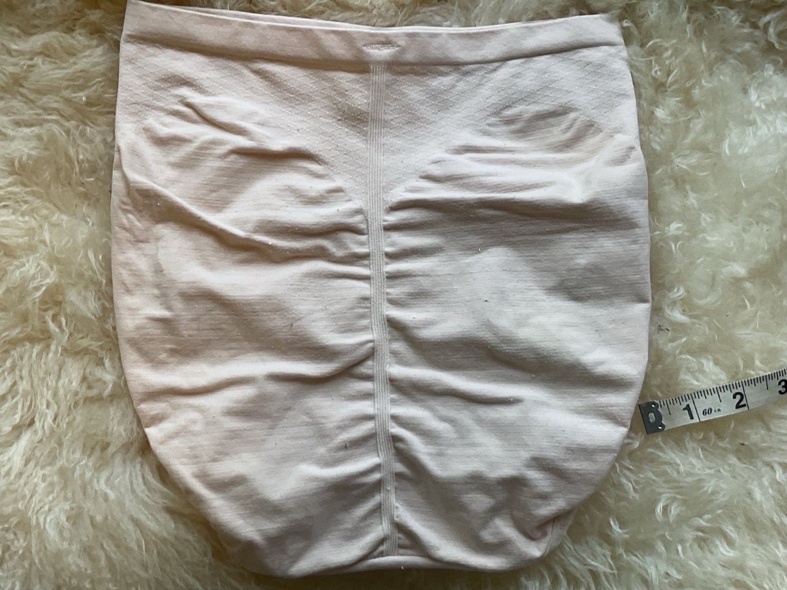 Vintage 80’s barely There Beige Lingerie panties Girdle M Nylon Spandex
