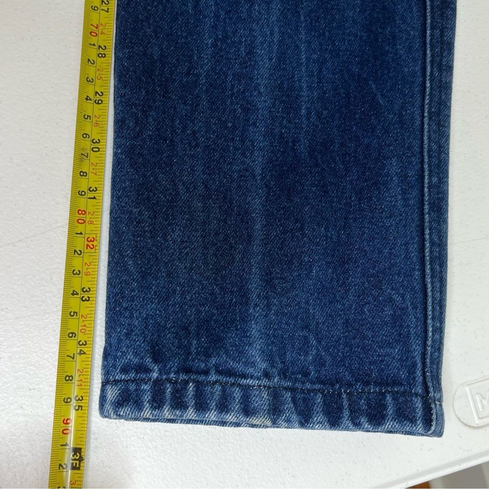 Vintage Western Ethics High Waisted Pleated Blue Denim Bareback Jean Women 11/12
