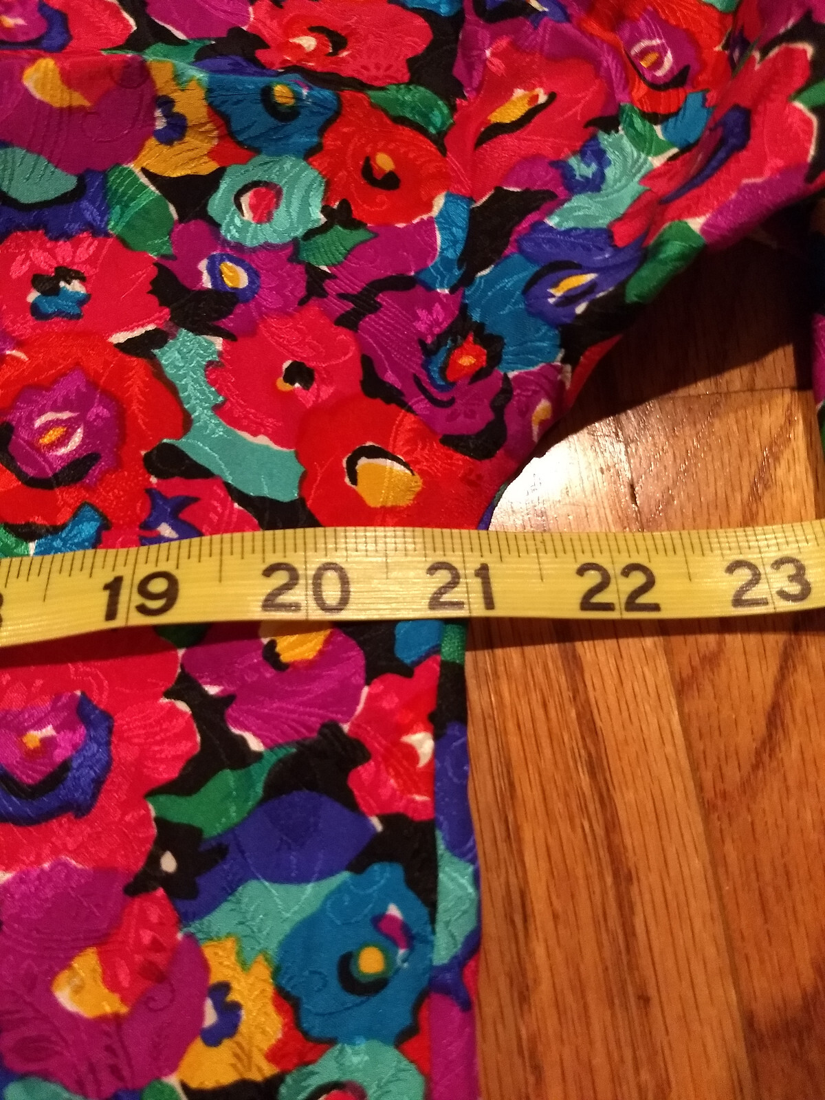 Vintage Carolyne Barton Floral 100% Silk Dress Pink Multicolor Flower Pattern