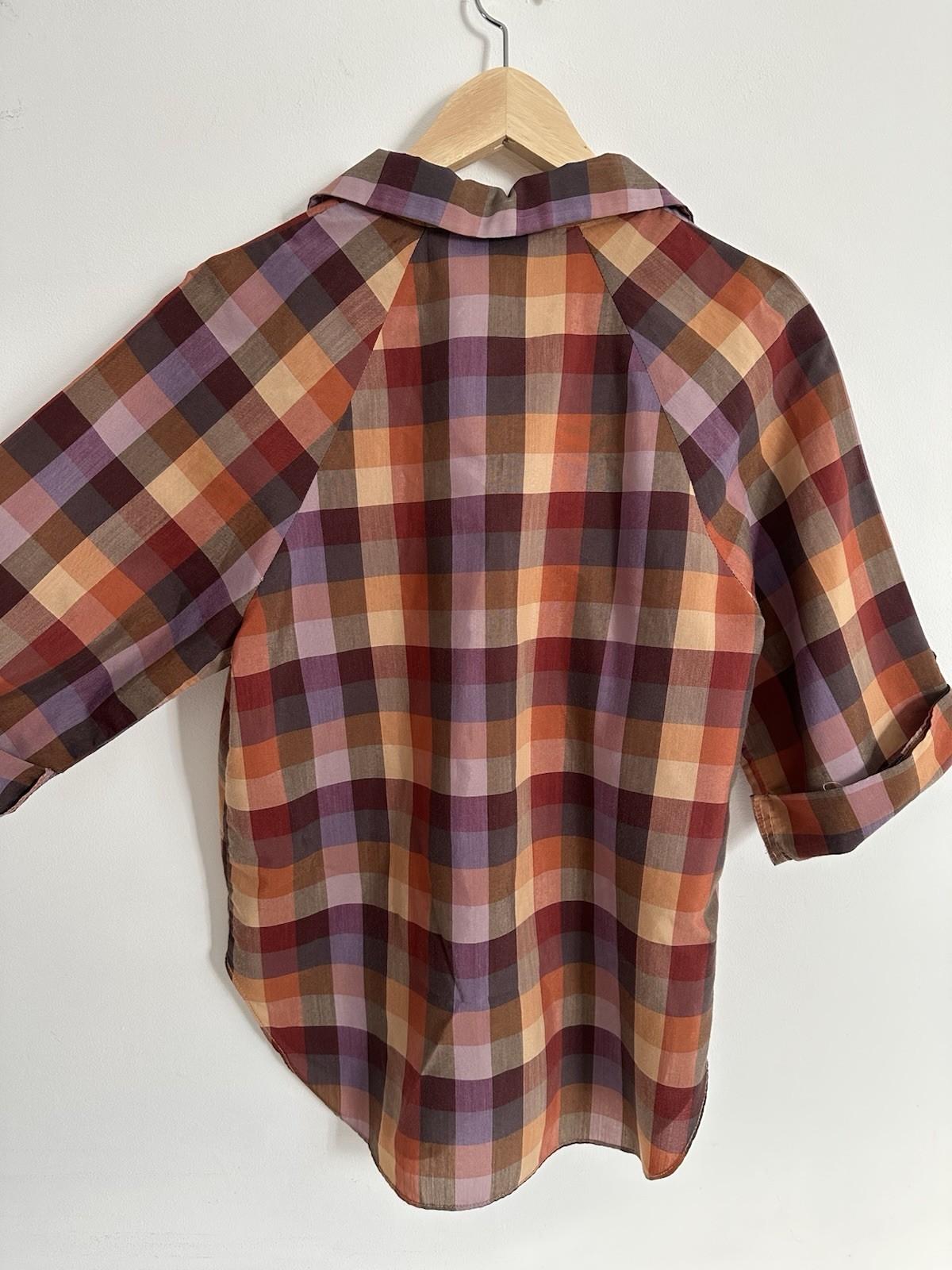 Vintage 70’s topics Spare Parts California Size Medium Made In USA Flannel Top