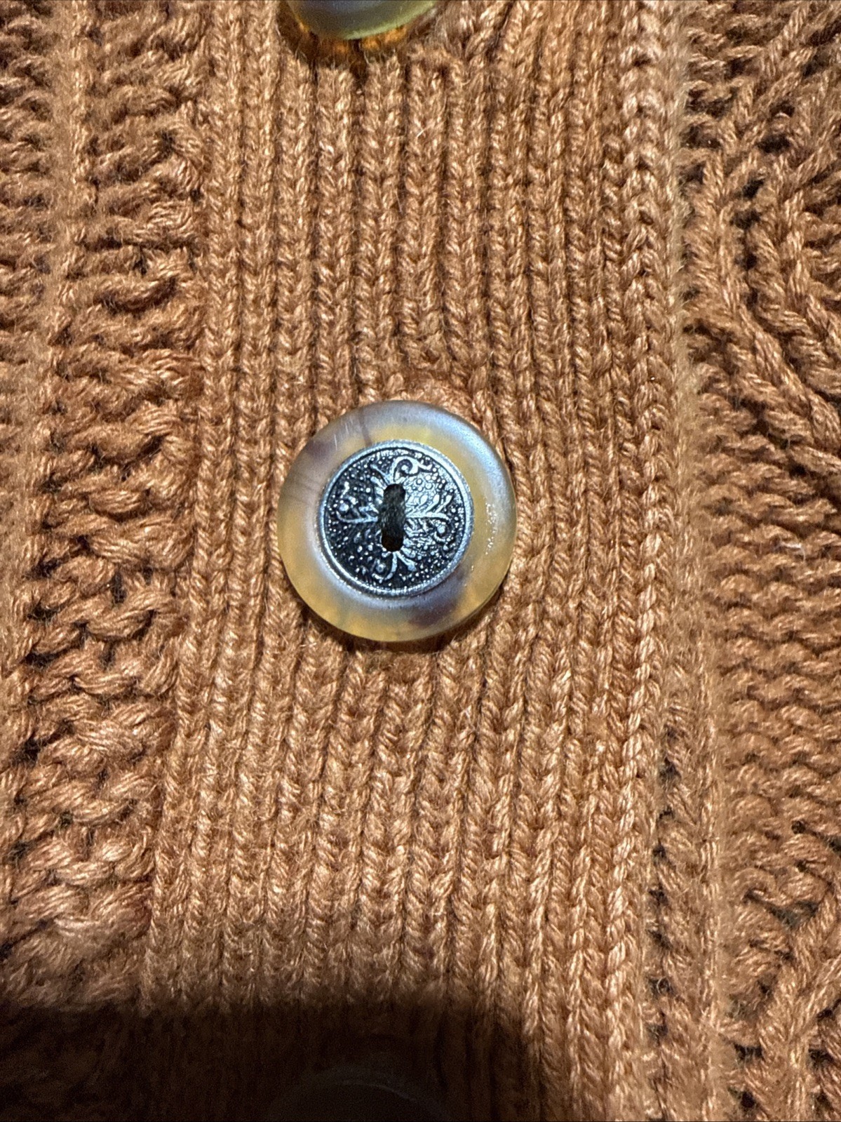 VTG 90’s Clovelly Taylor Swift Style Half Button Chunky Knit Sweater 24W