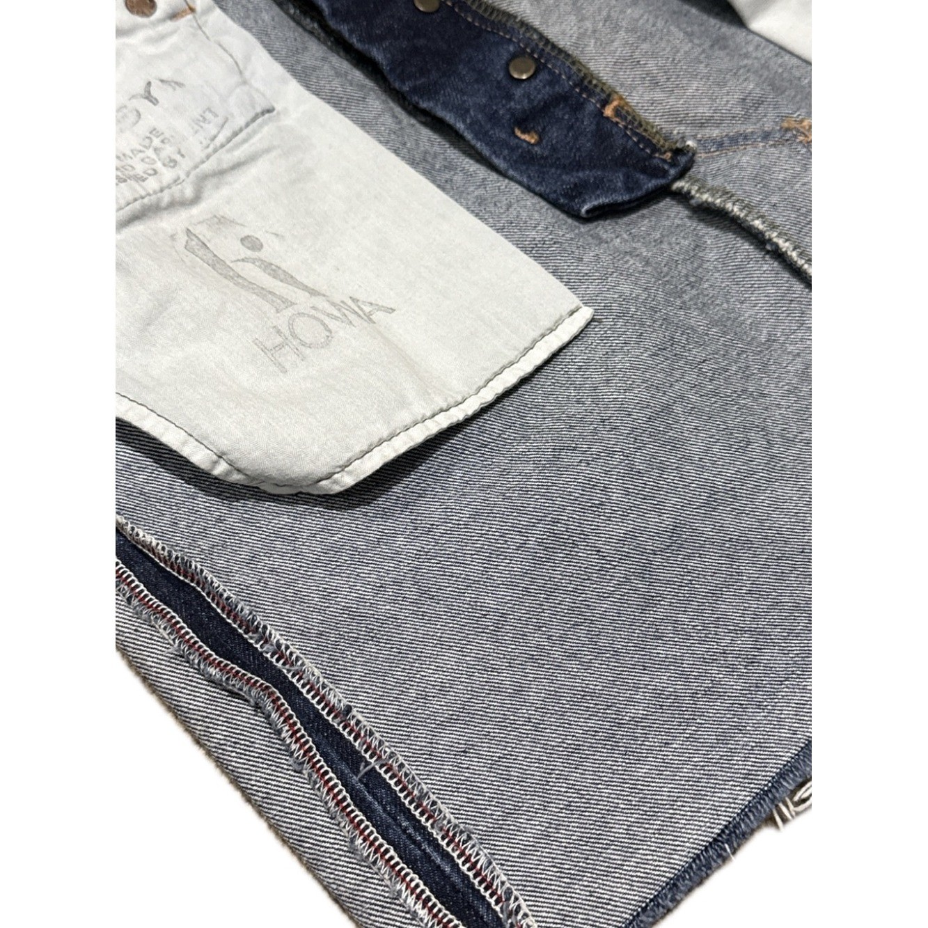 MOUSSY VINTAGE *NWOT* Japanese Dark Selvedge Raw Hem Denim Mini Skirt | Sz 6/28