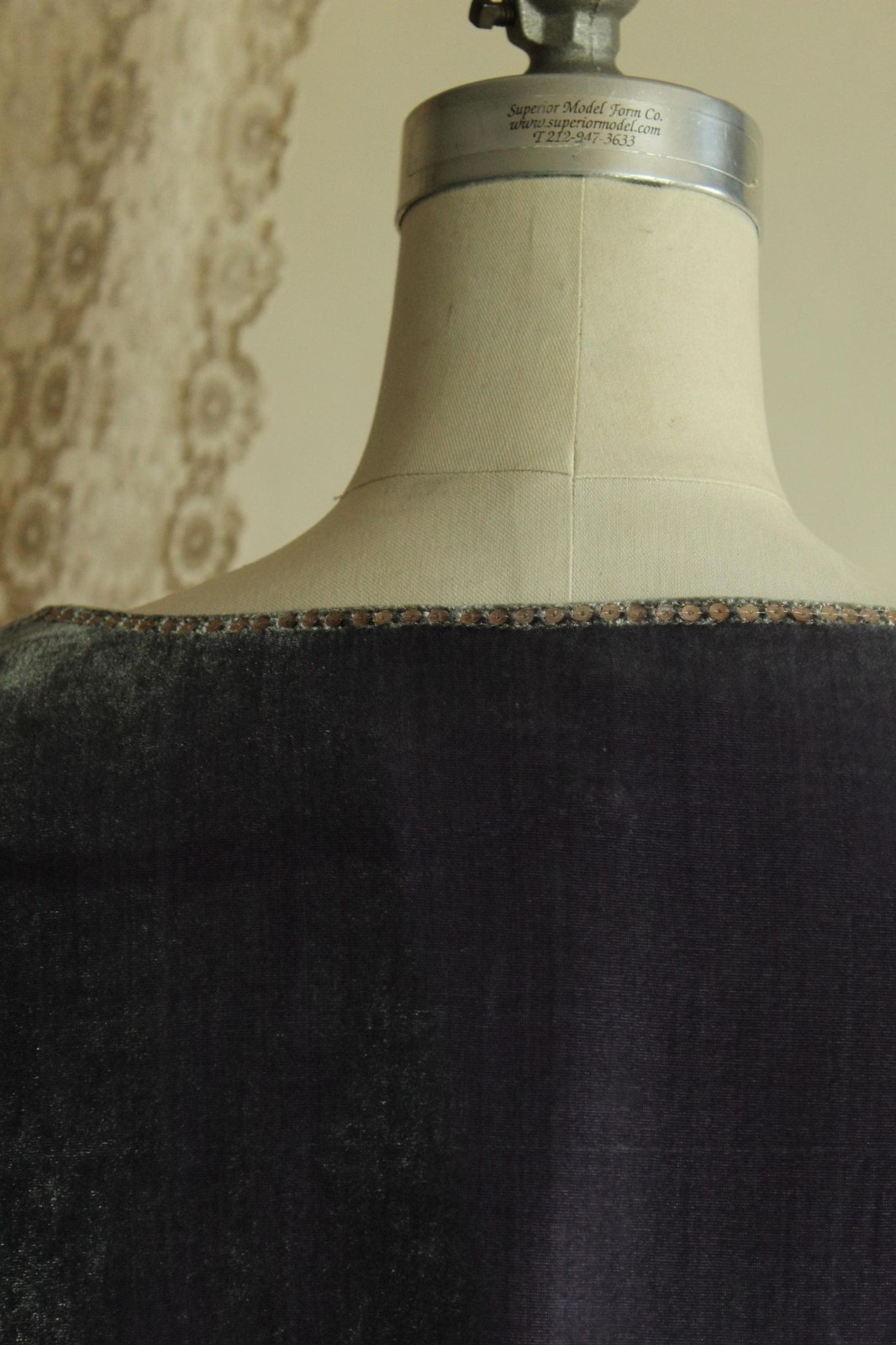 Vintage 1990s 2000s Jacket, ECI Purple Velvet Bolero Shrug with Beading, Size L