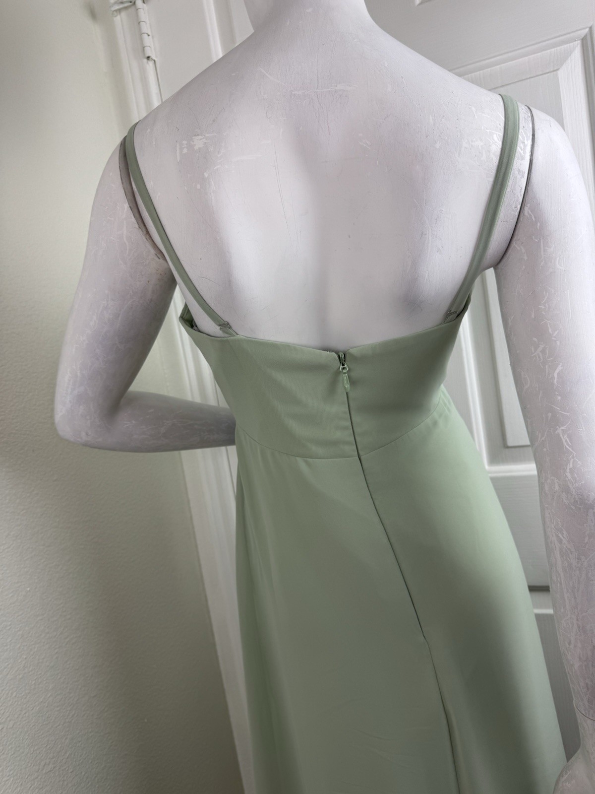 AZAZIE BECCA Agave Sheath V-Neck Chiffon Dress Size 10