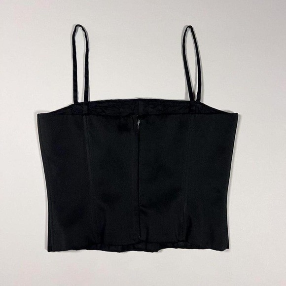 Vintage Y2K/90’s Laundry by Shelli Segal Black Corset Top