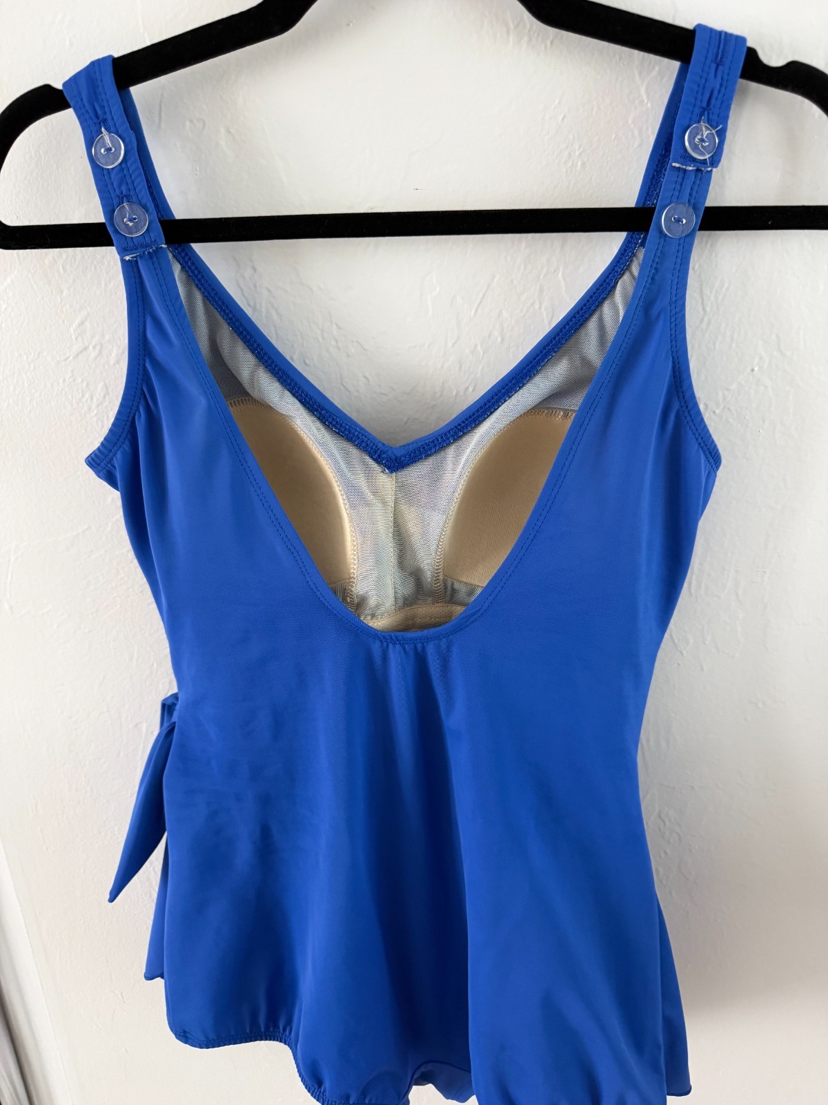 Vintage Roxanne Classics One Piece Swimsuit Bra Sized 10 / 34C Blue