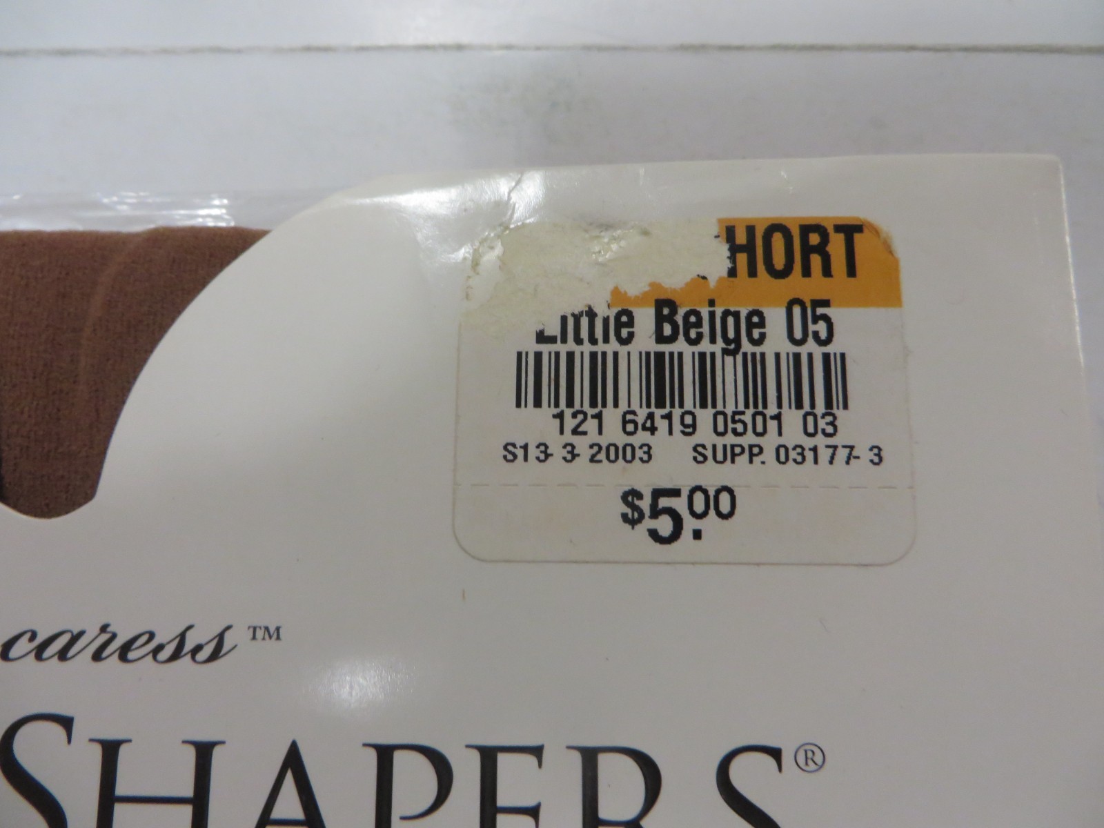 Vtg JCPenney East 5th SHEER CARESS Subtle Shapers Super Pantyhose LITTLE BEIGE