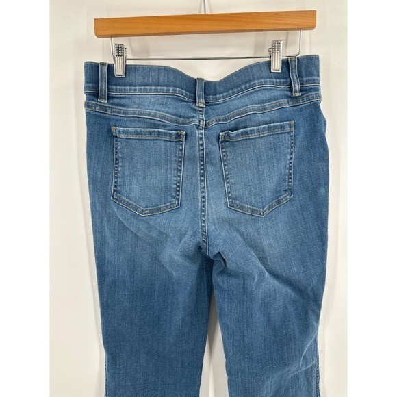 Spanx Flare Jeans Vintage Indigo Blue High Rise Large
