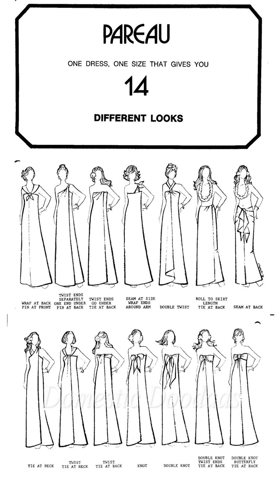 Hilo Hattie’s Hawaii Pareau Floral Dress – One Size Gives You 14 Different Looks