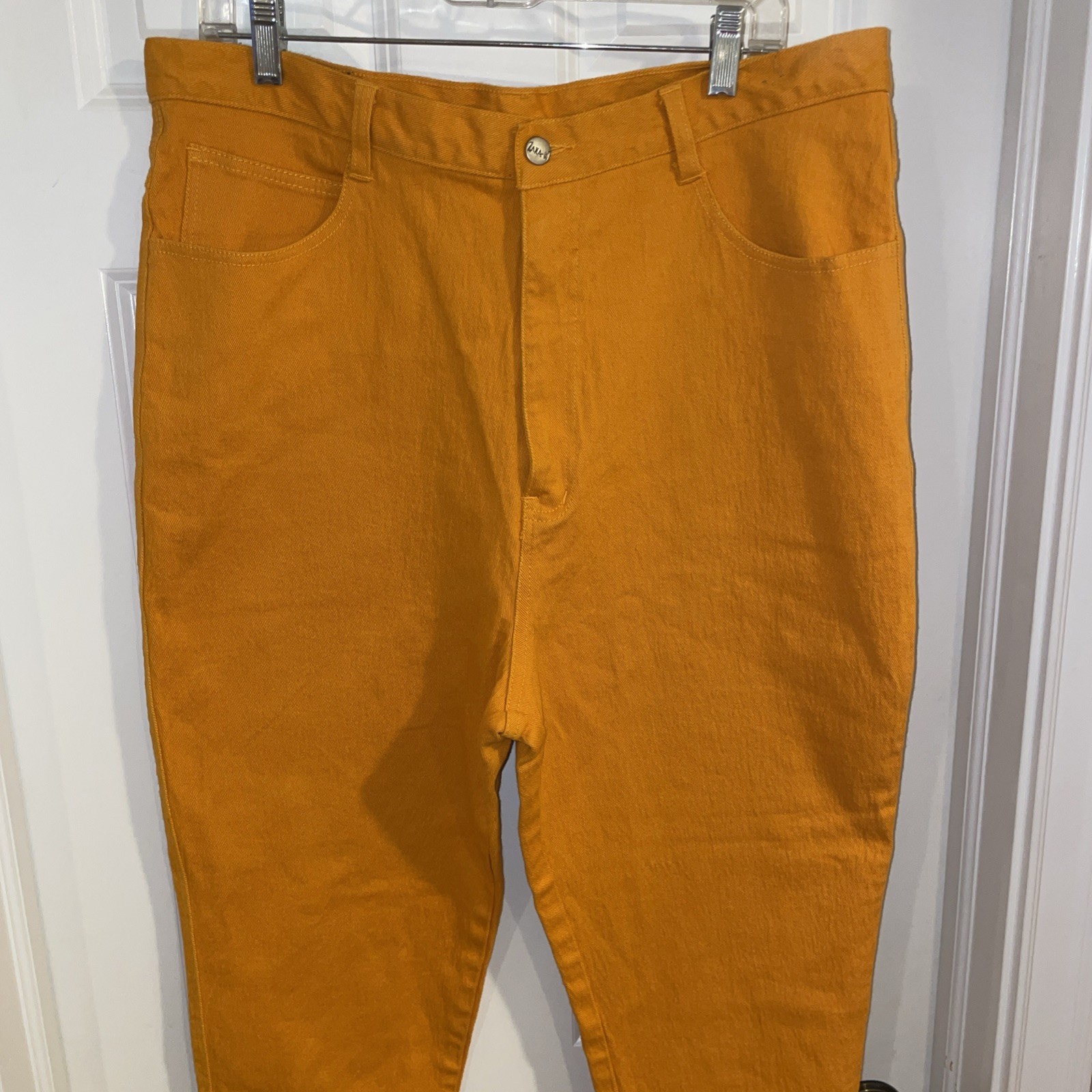 Vintage Pants Zandi Di Size 22 Orange 90’s Y2K Era Denim Stretch Skinny Ankle