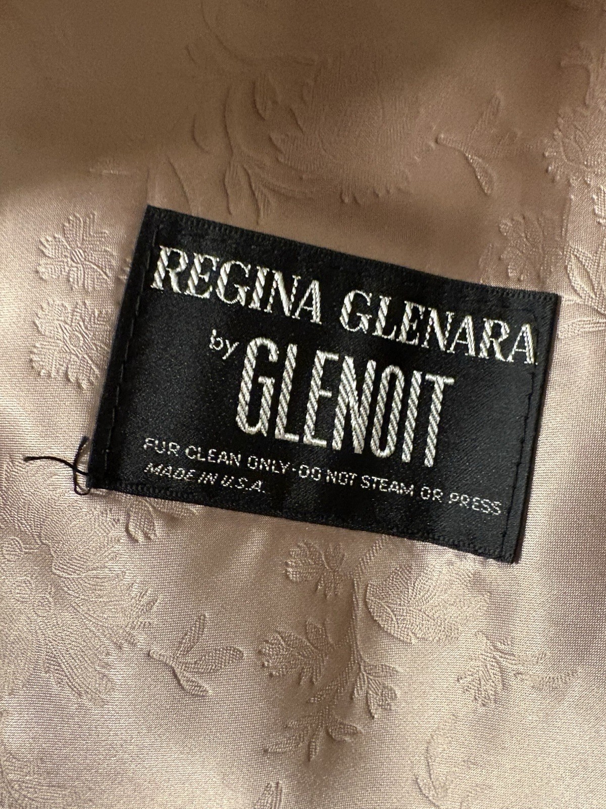 Vintage Regina Glenara By Glenoit Faux Fur Cape. Brown. Excellent Condition