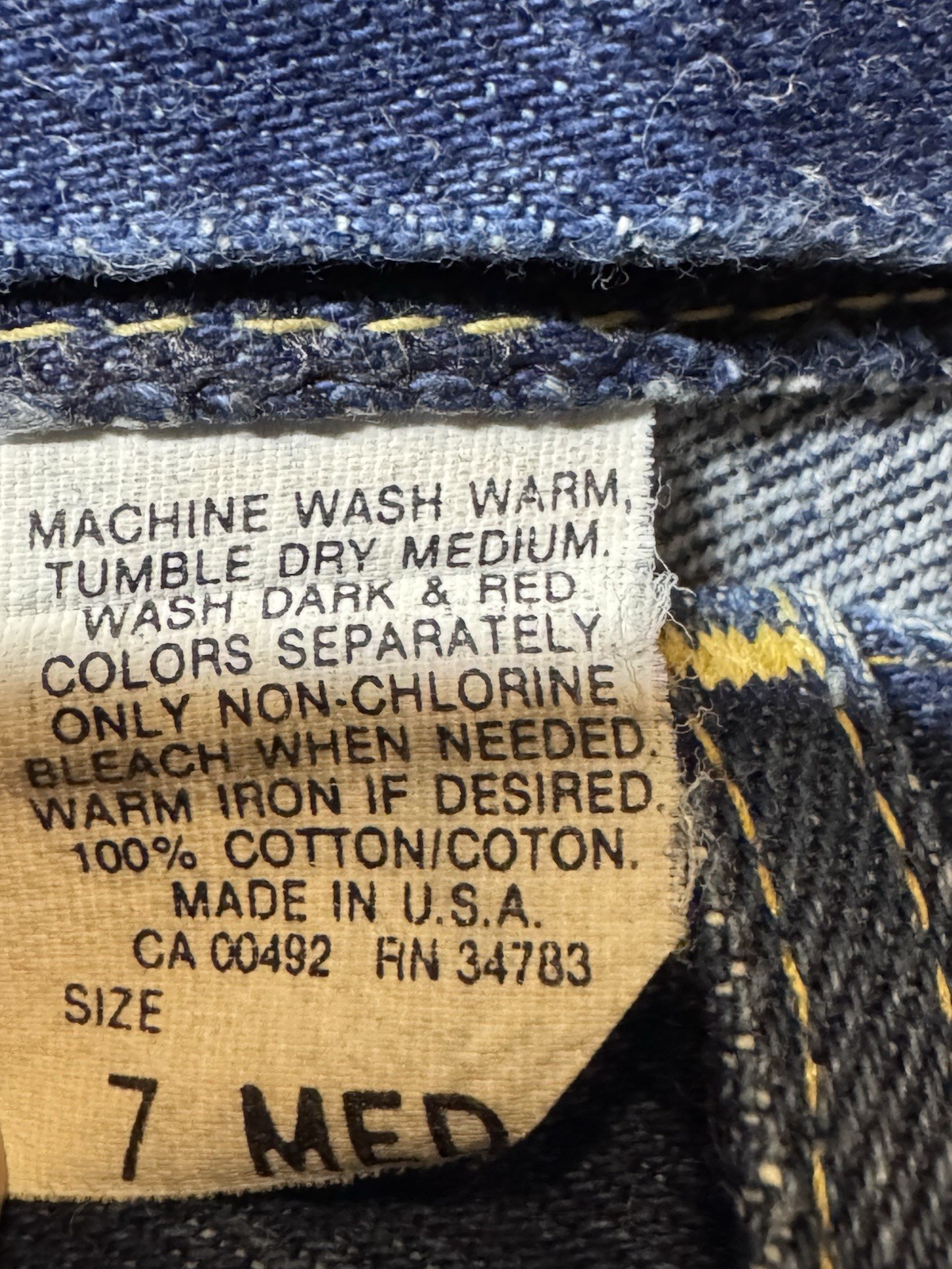 Vintage Lee Riders Women’s Jeans Made USA High Rise Straight Leg Size 7 Med