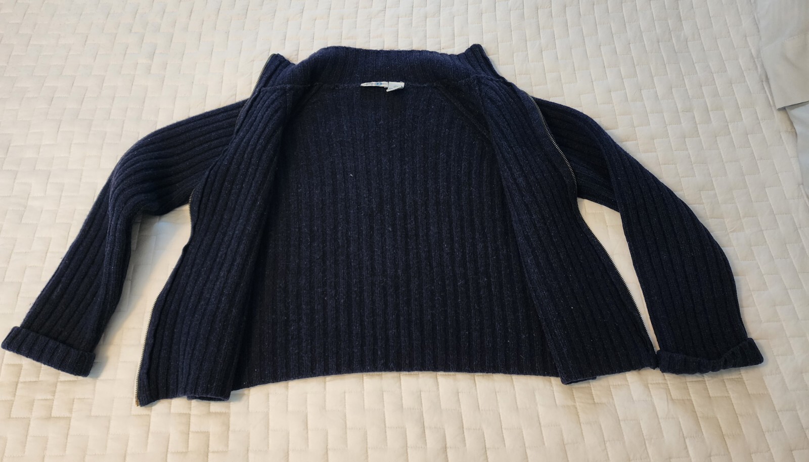 Paul Harris Design 100% Lambswool Size Large Sweater Blue Long Sleeve Vintage