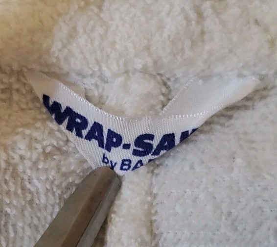Vintage Terrycloth Bath Robe Wrap Sak by Barry White Size S/M