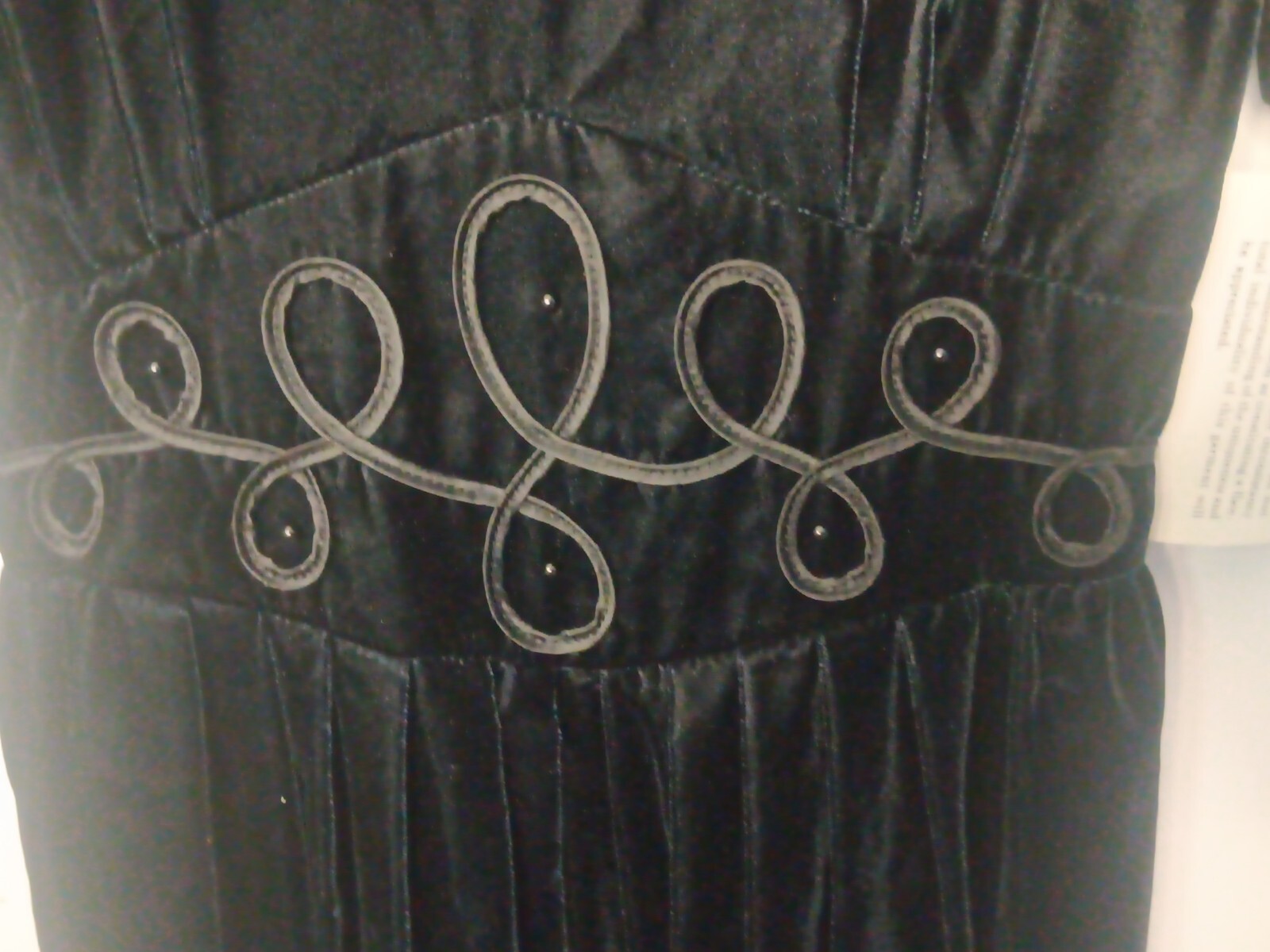 Jessica Howard Vintage 80s Black Midi Velvet Evening Gown Dress Womens 8 NWT USA