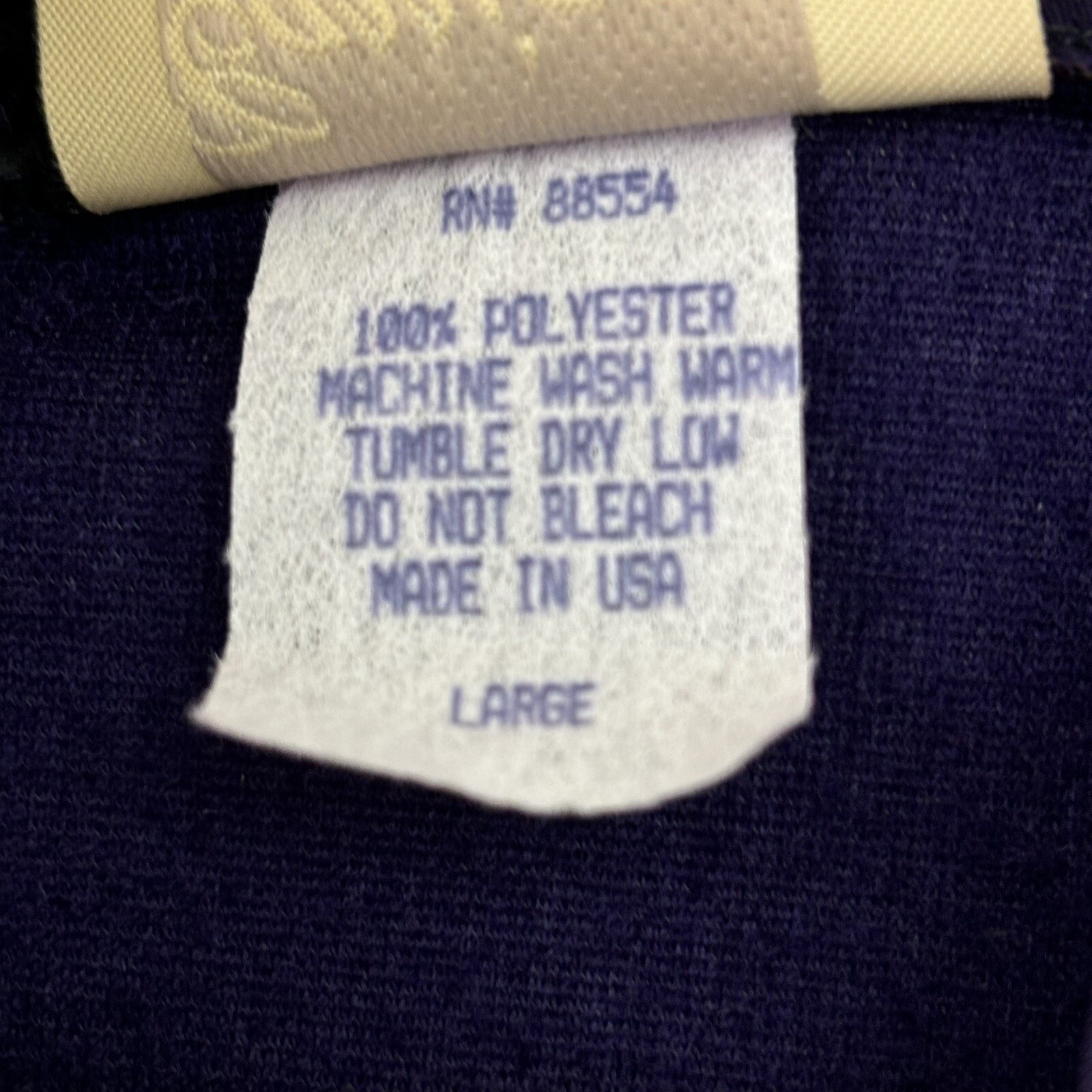 Vintage Sears Carriage Court Zip Front Robe Housecoat Size Large Royal Purple