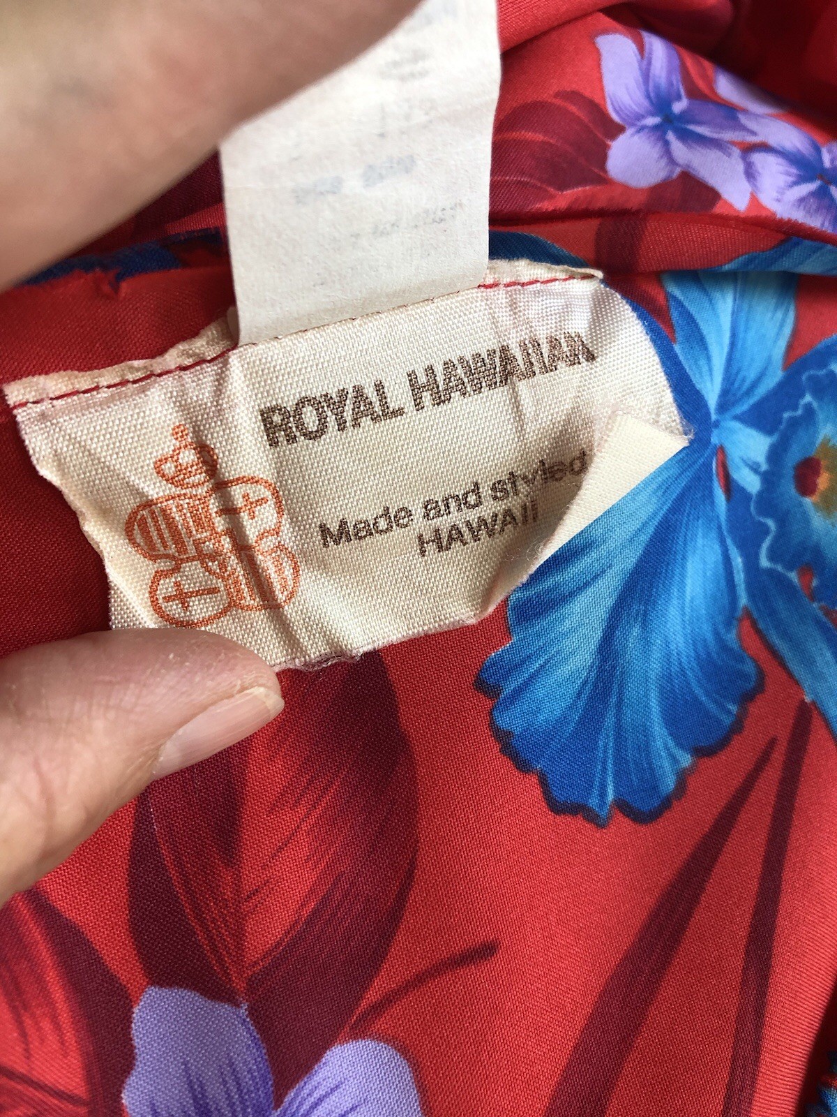 ADORABLE VTG ROYAL HAWAIIAN Made In Hawaii Red Floral Tropical Aloha Sundress 6