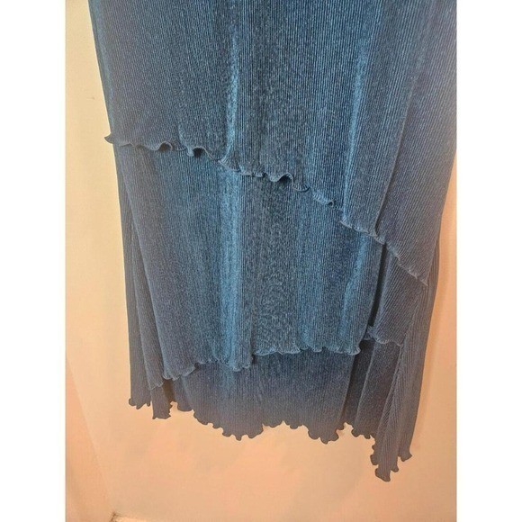 Blair Plisse-Tiered Dress Woman’s Teal Size 18 *Y2K VINTAGE*