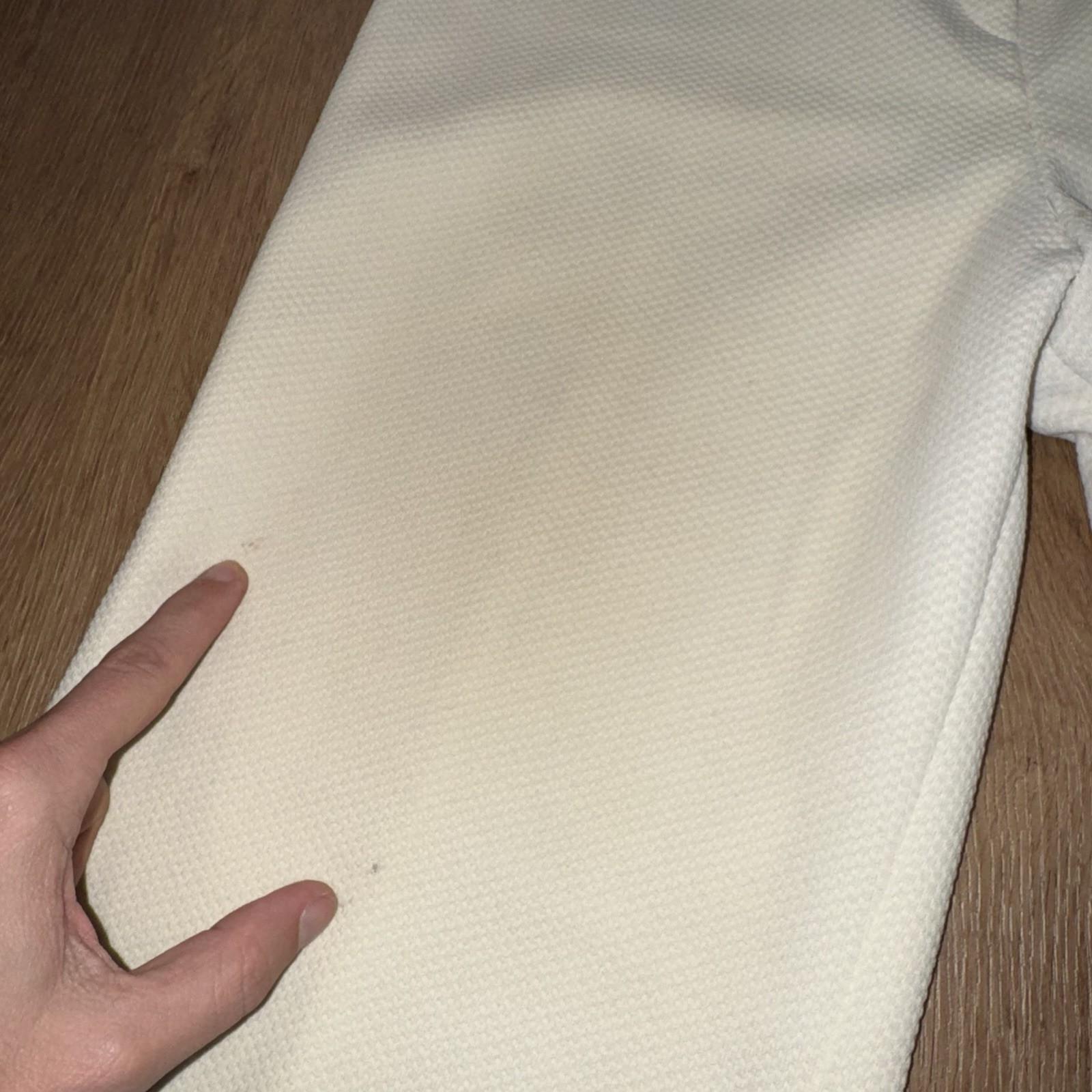 Vtg Bell Bottom Pants Womens 27 27 Loubella 60s 70s Polyester Disco Hippie Cream