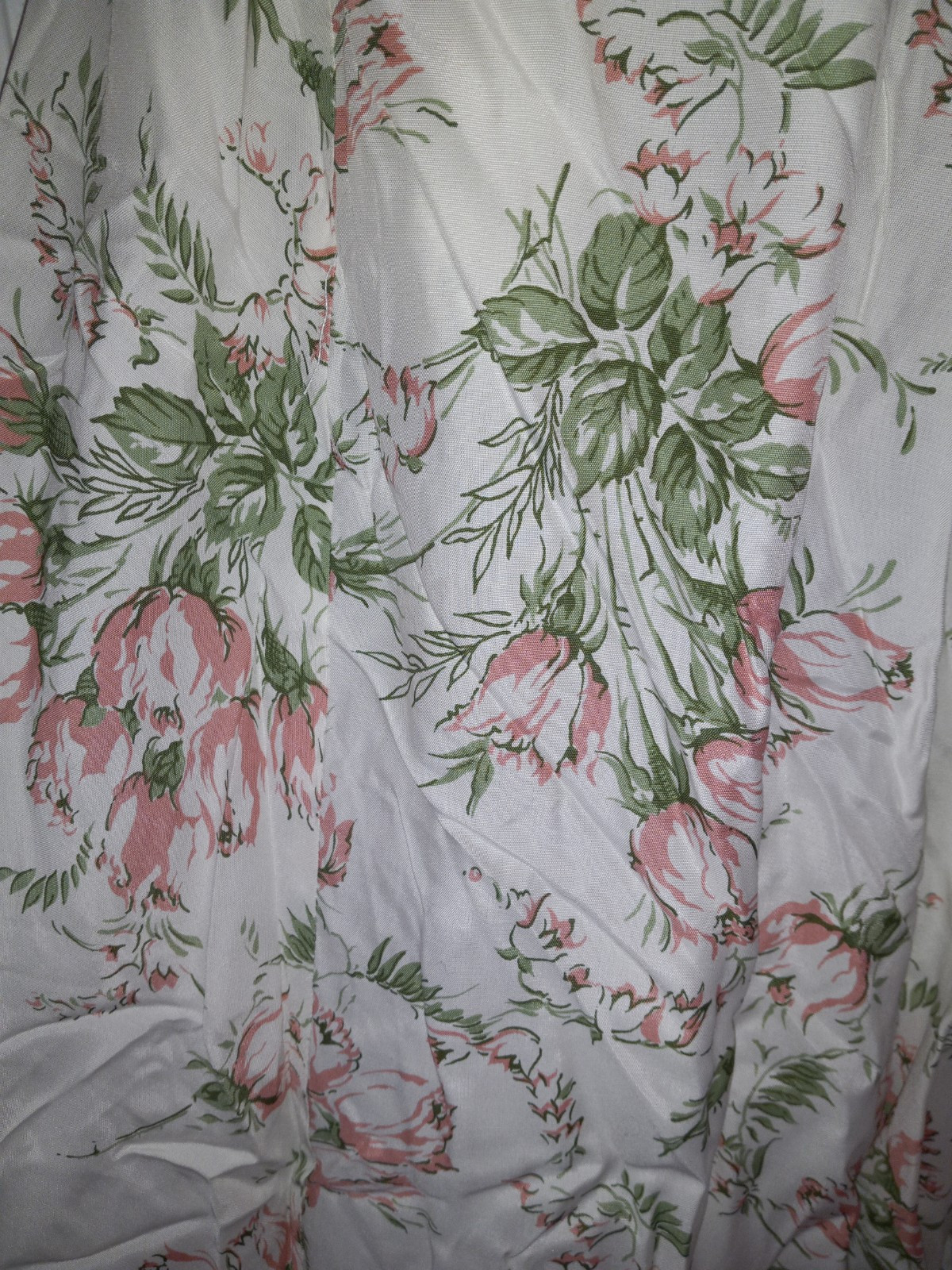 Vintage Carol Anderson Rose Bouquet Novelty Print Rayon Dress Cottagecore NWT