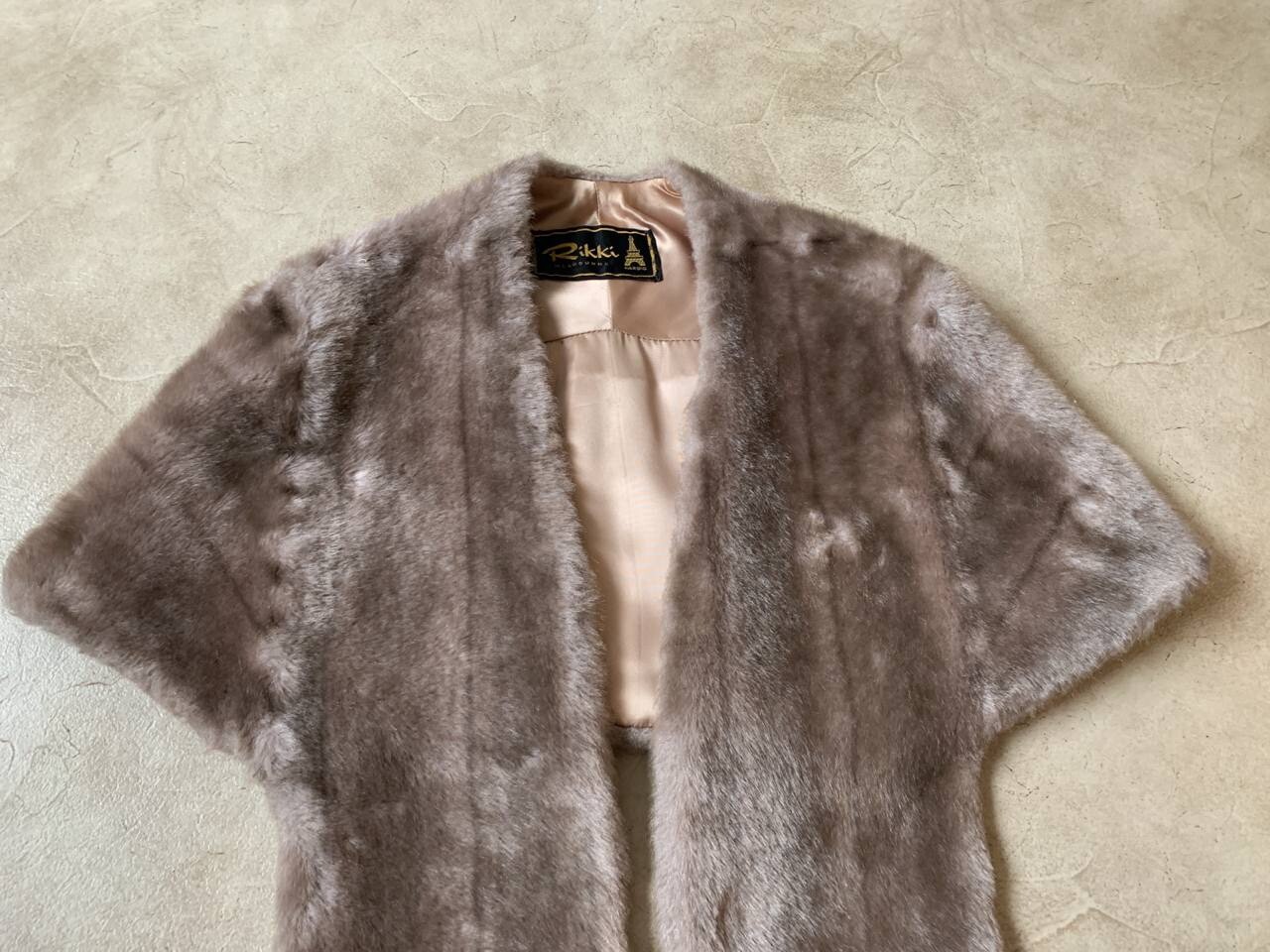 Vintage Rikki Melbourne Harbig Faux Fur Shoulder Stole Shawl Wrap
