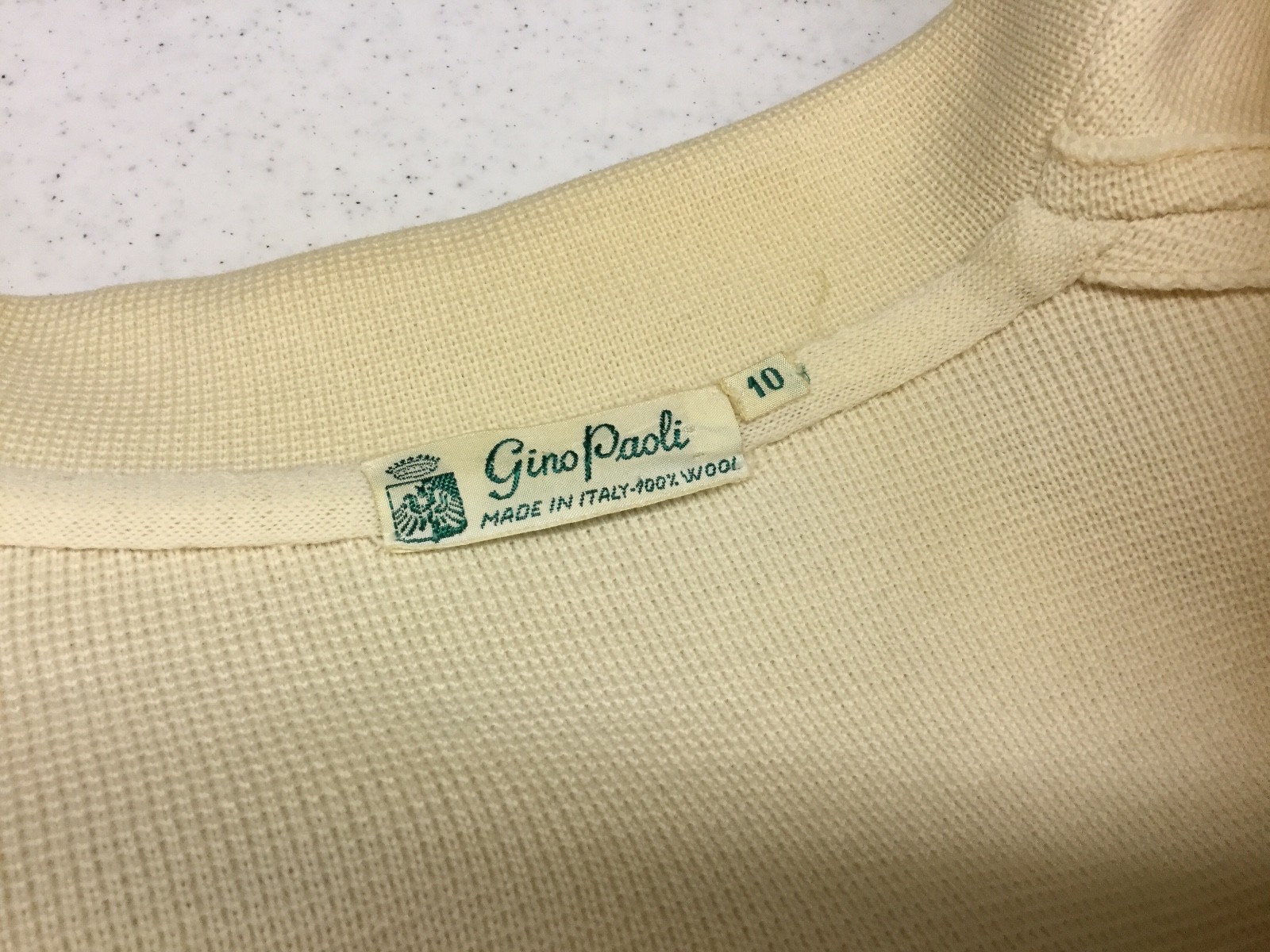 Vintage Gino Paoli Italian Knit Wool Sweater/Jacket with Nautical Buttons 10
