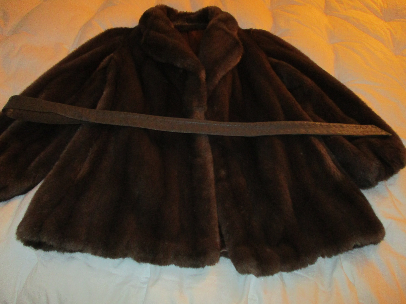 Grandella II Styled By Sportowne Fur Coat (Brown) AT BLACK FRIDAY PRICES