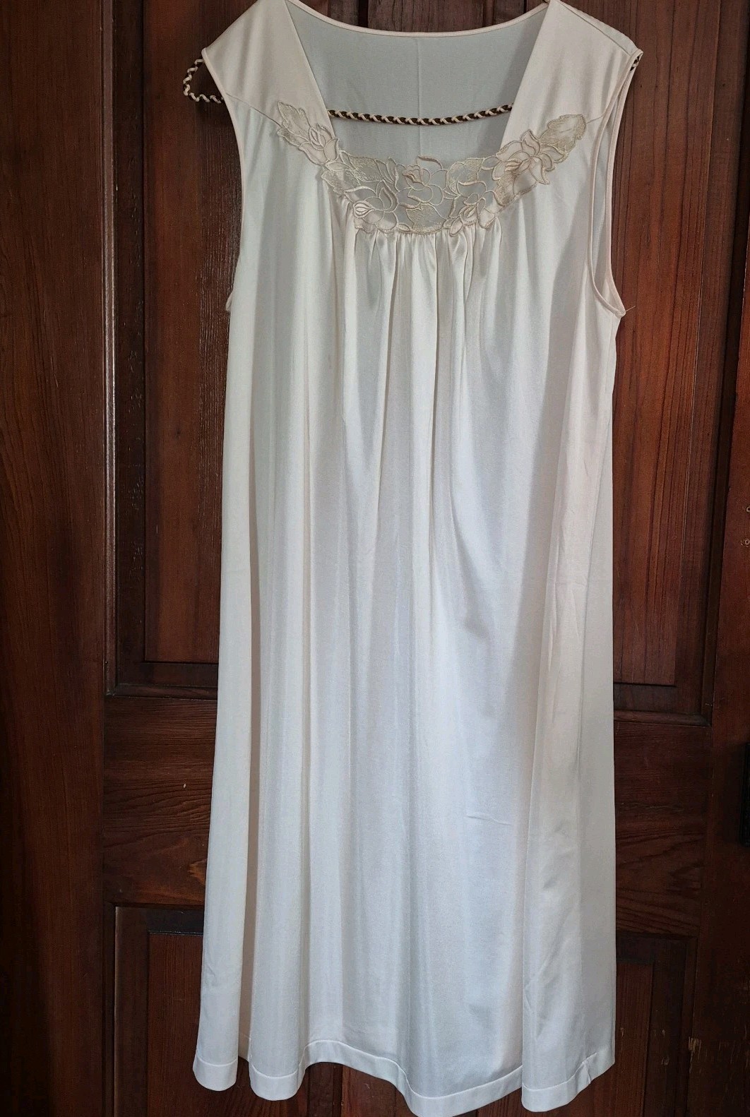 Vintage Shadowline Nightgown Pink Womens Medium Timeless Classic Nylon Lingerie