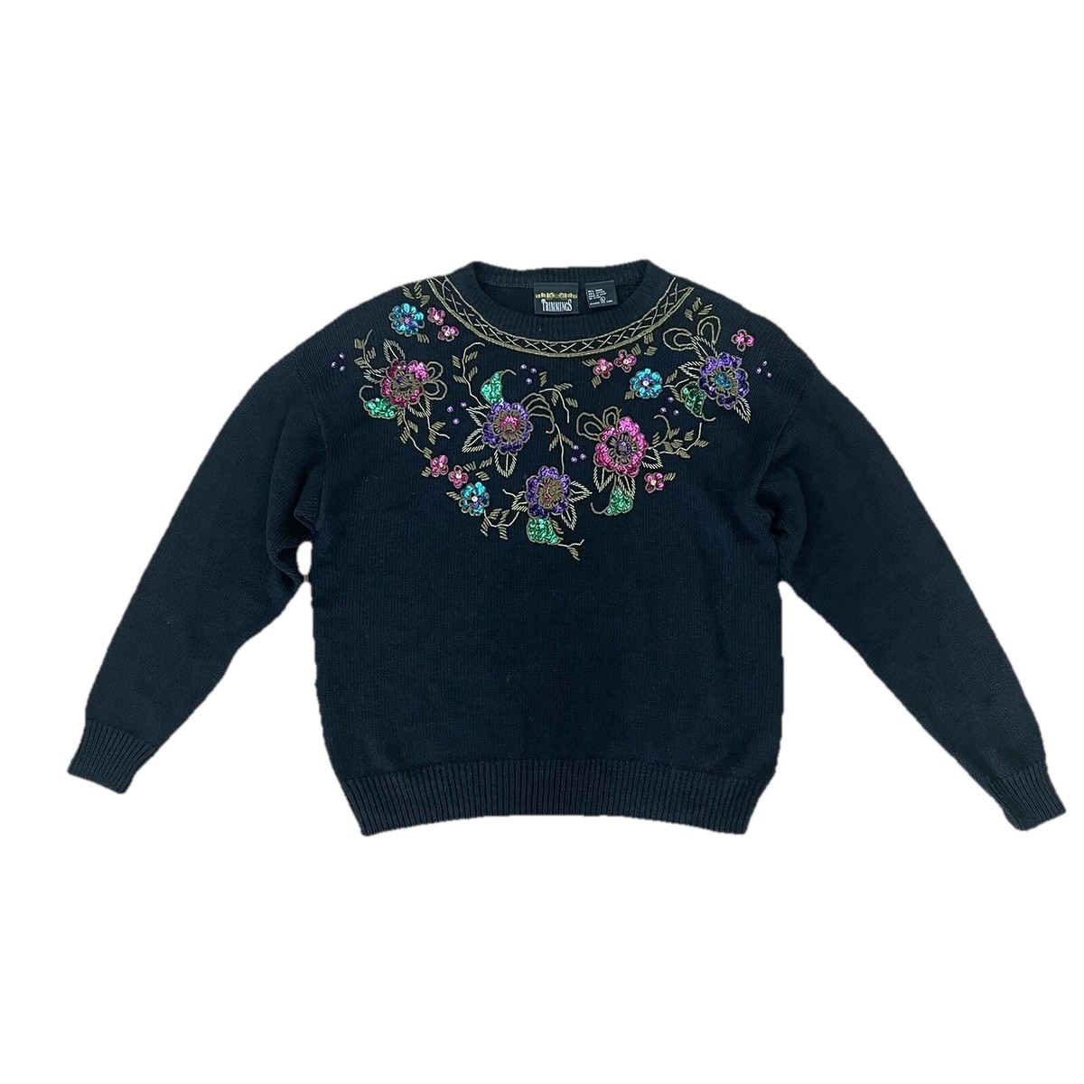 Trimmings Brand Womens Large Sweater Vintage Ships Fast Good Condition
