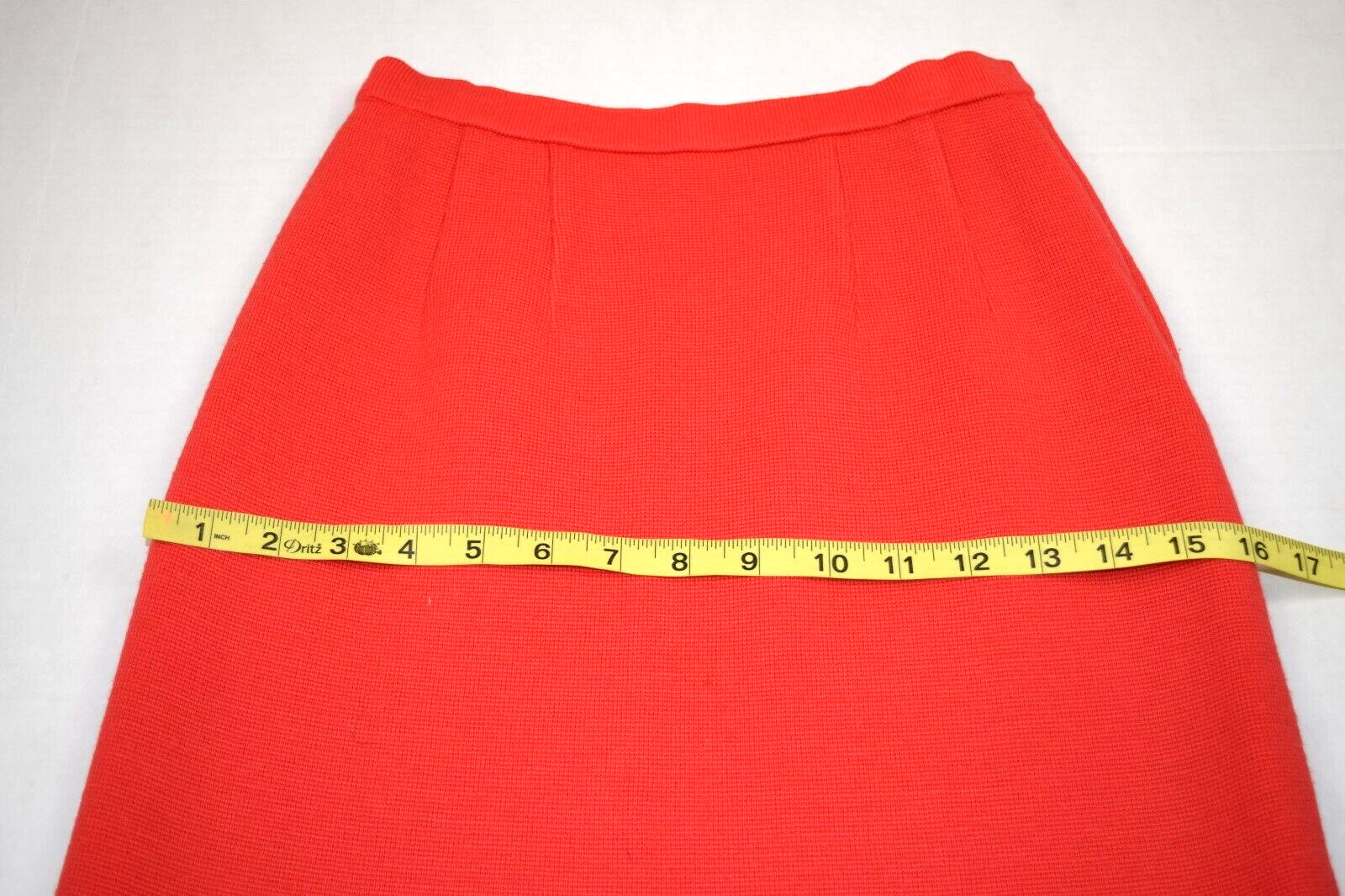 Vintage Sweater Top Skirt Set S/M 50s Tai Tung Orange Pink Lambs Wool 3 Piece