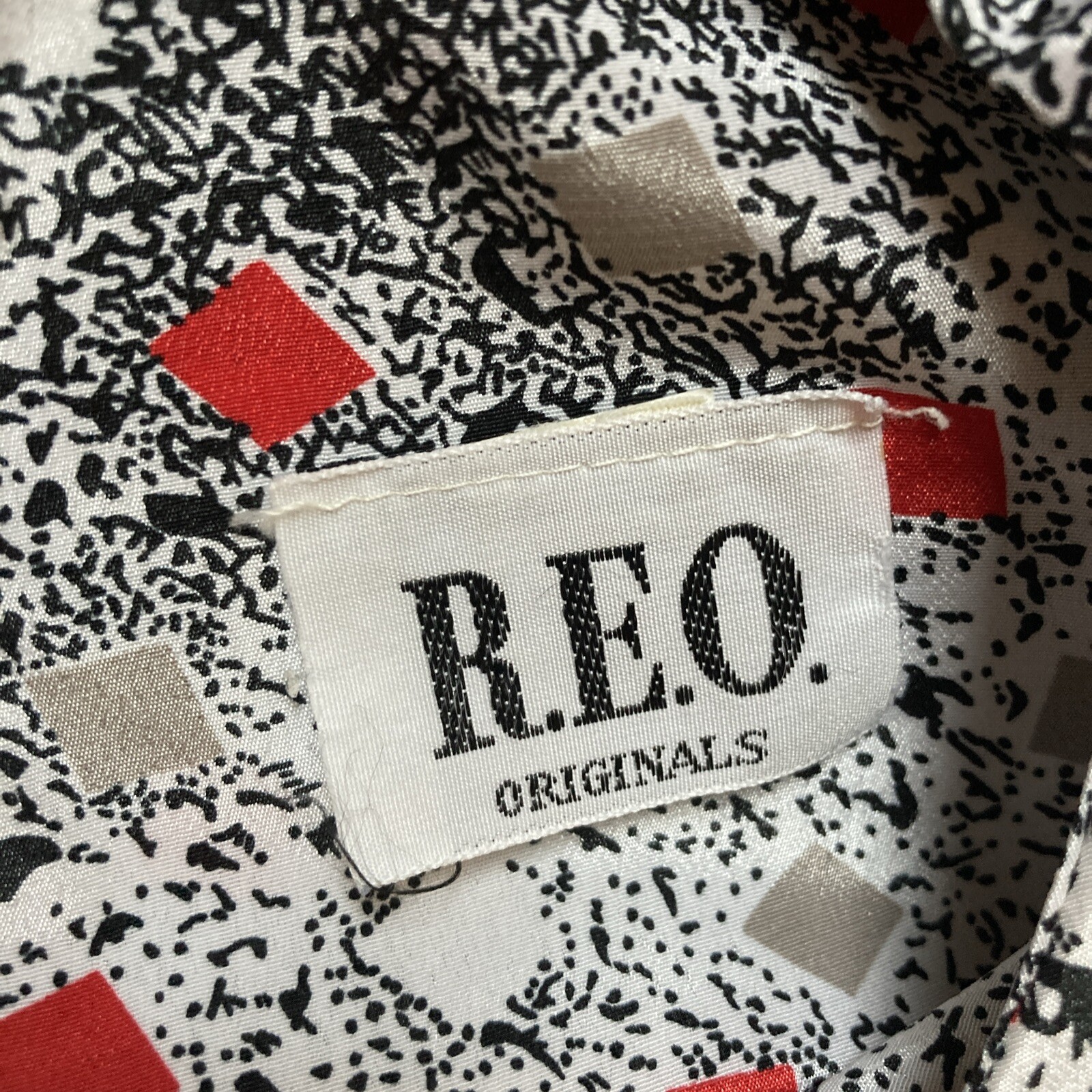 R.E.O. Originals vintage 80’s long waisted pleated skirt dress Union Made In USA