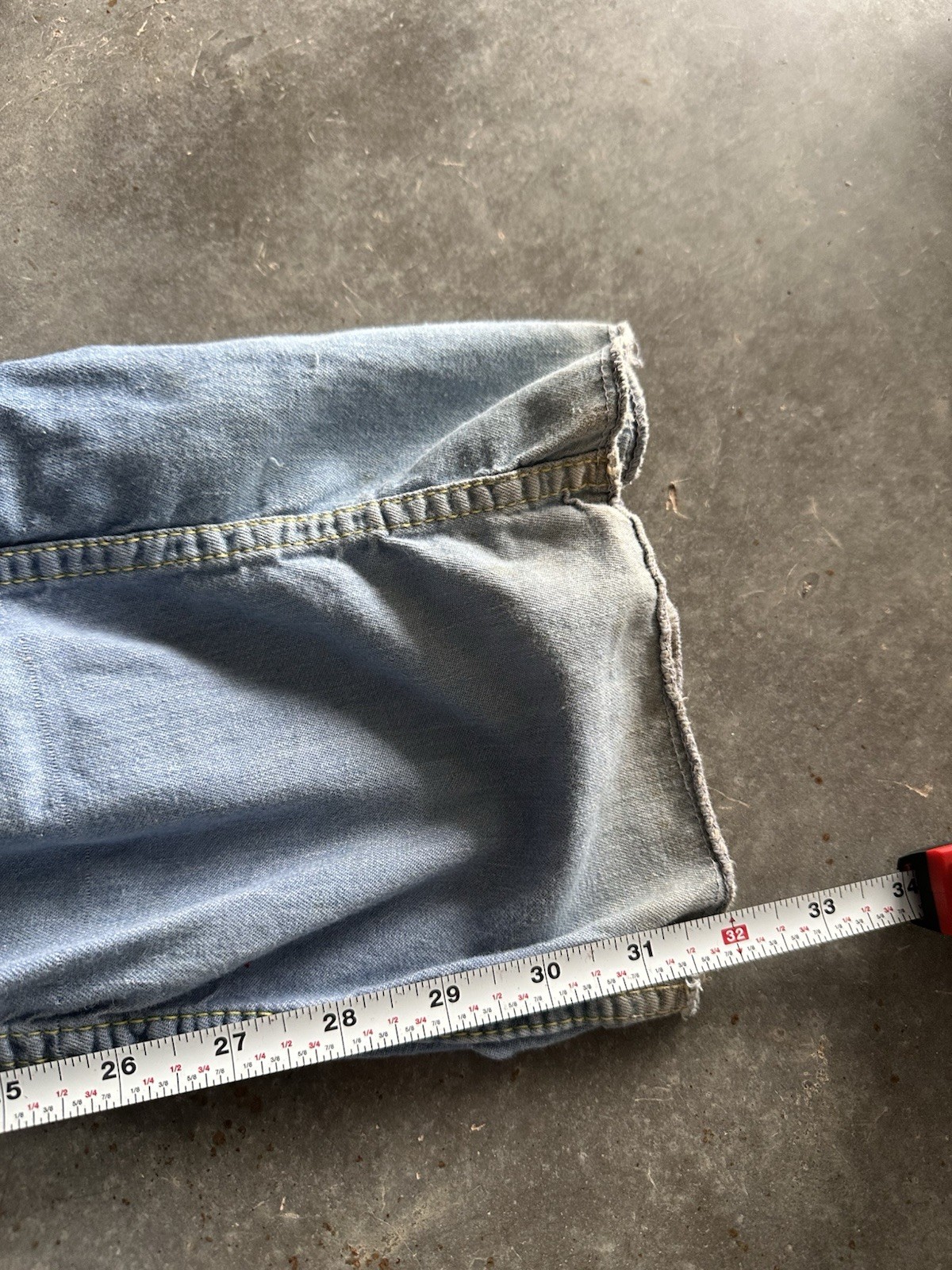 Vintage 70s Britannia Bell Bottom Jeans Flowy 26 X 32 Hippie Boho