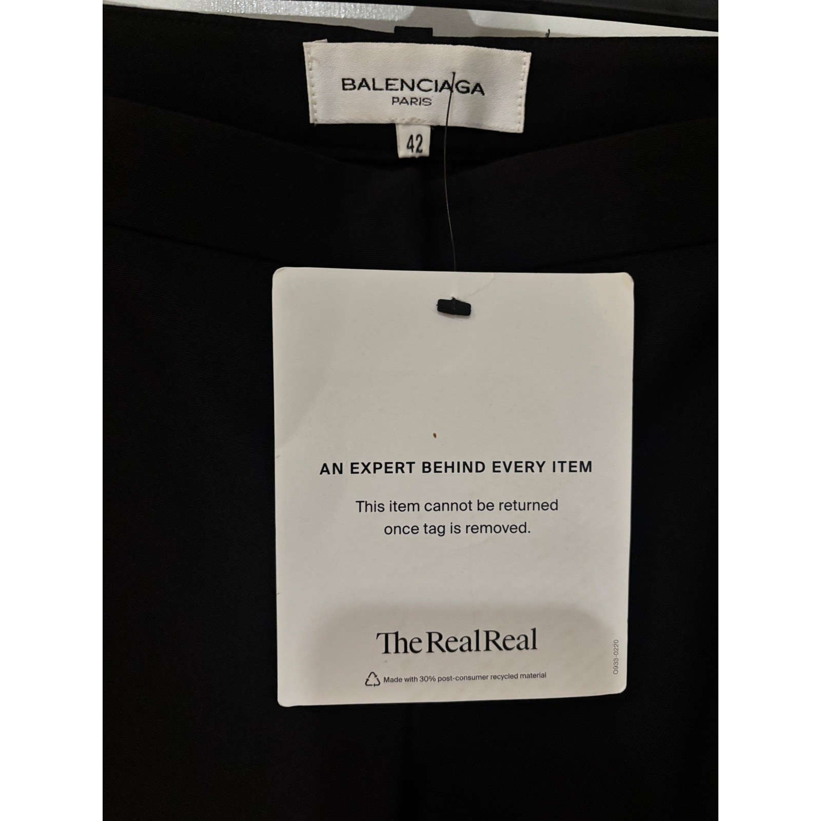 Balenciaga Paris Vintage Y2K Ghesquiere Era Black Low Rise Trouser Pants US 8