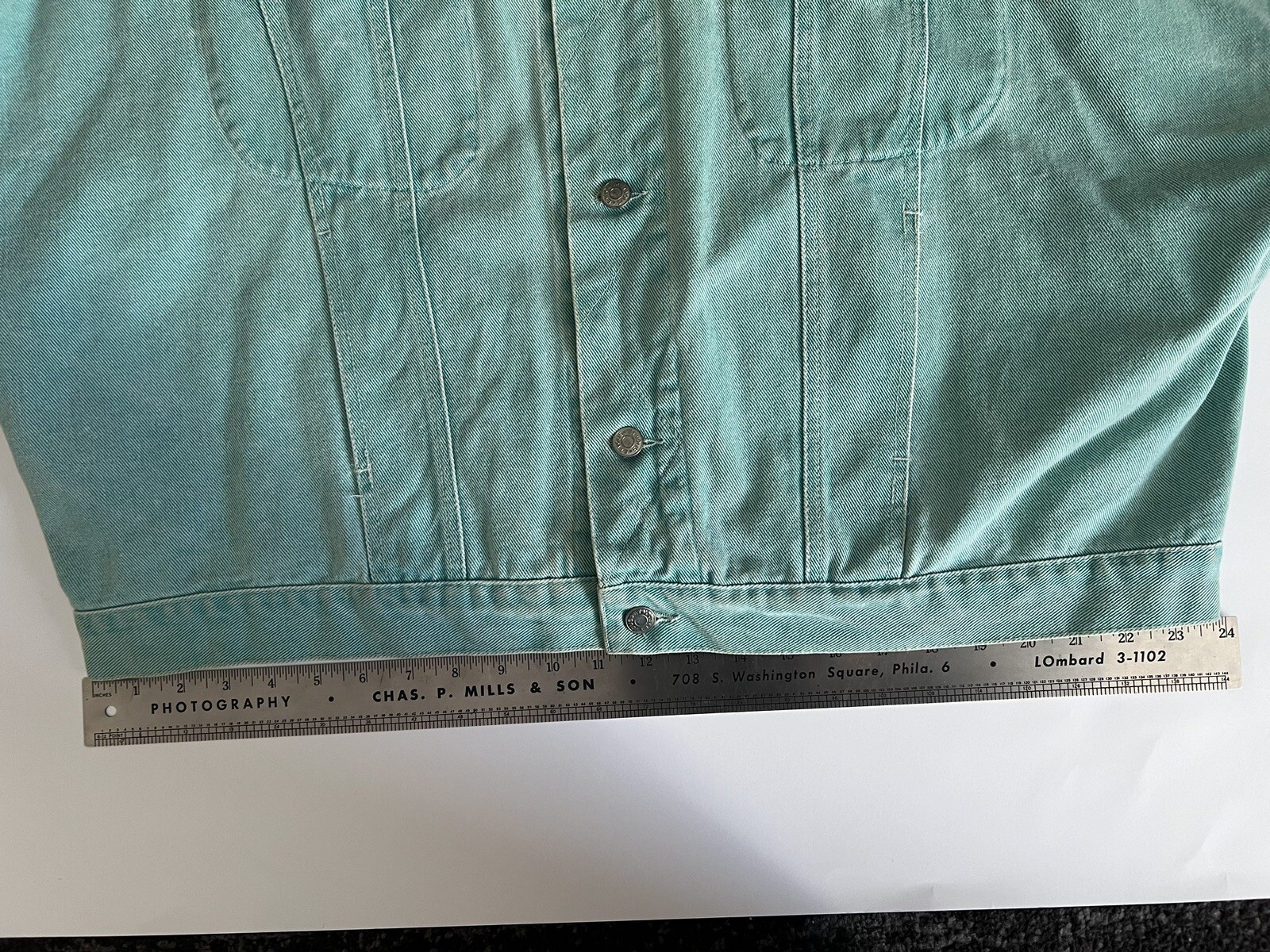 Vintage Et Vous Distressed Denim Jacket And Skirt