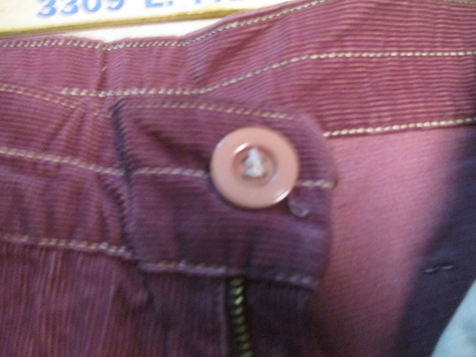 Landlubber Tango VTG Burgandy Corduroy Bell Bottom pants Jeans W30 Hippie Disco