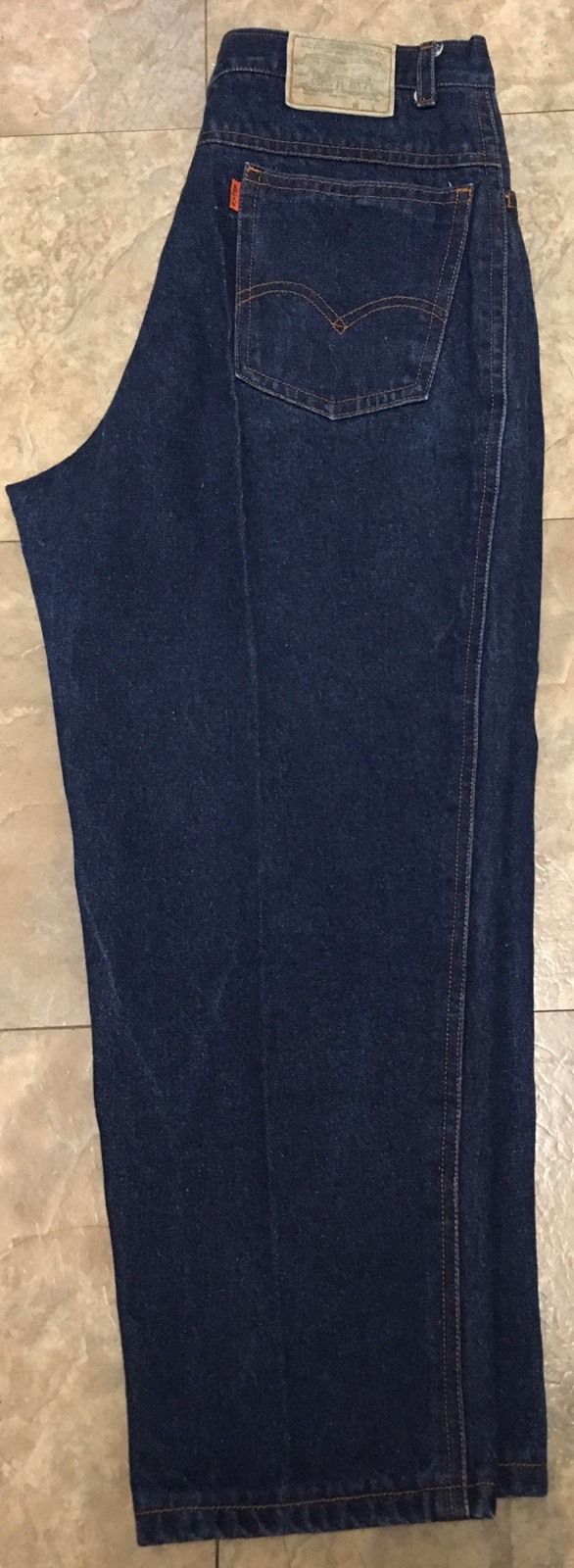 Vintage Levis High Waist Tapered Leg Jeans Made In USA Orange Tab 31 Inch Waist