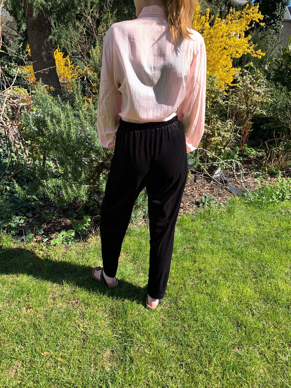 Ladies blouse shirt size 40 pink 80s true vintage 80s summer